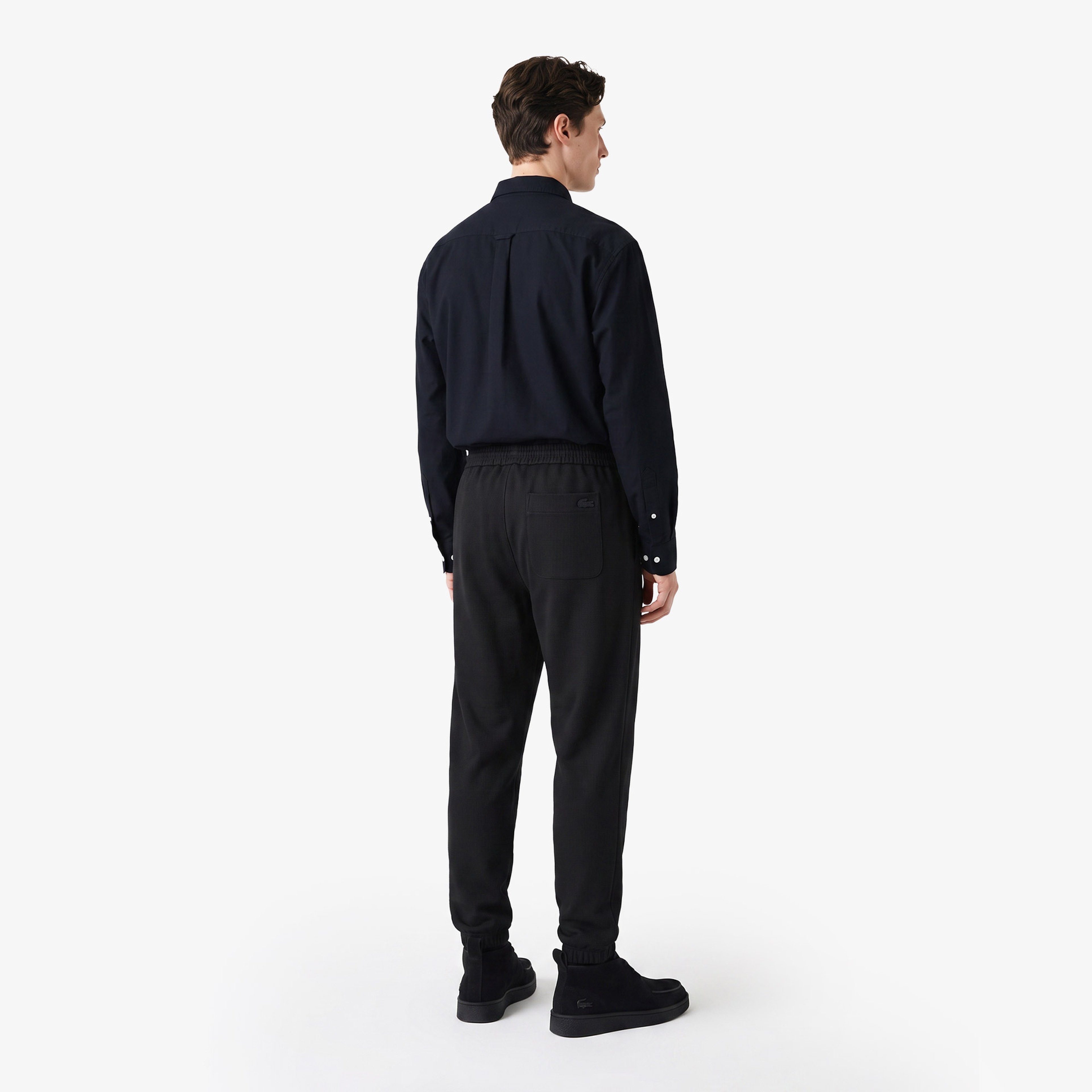 Erkek Tapered Fit Siyah Pantolon
