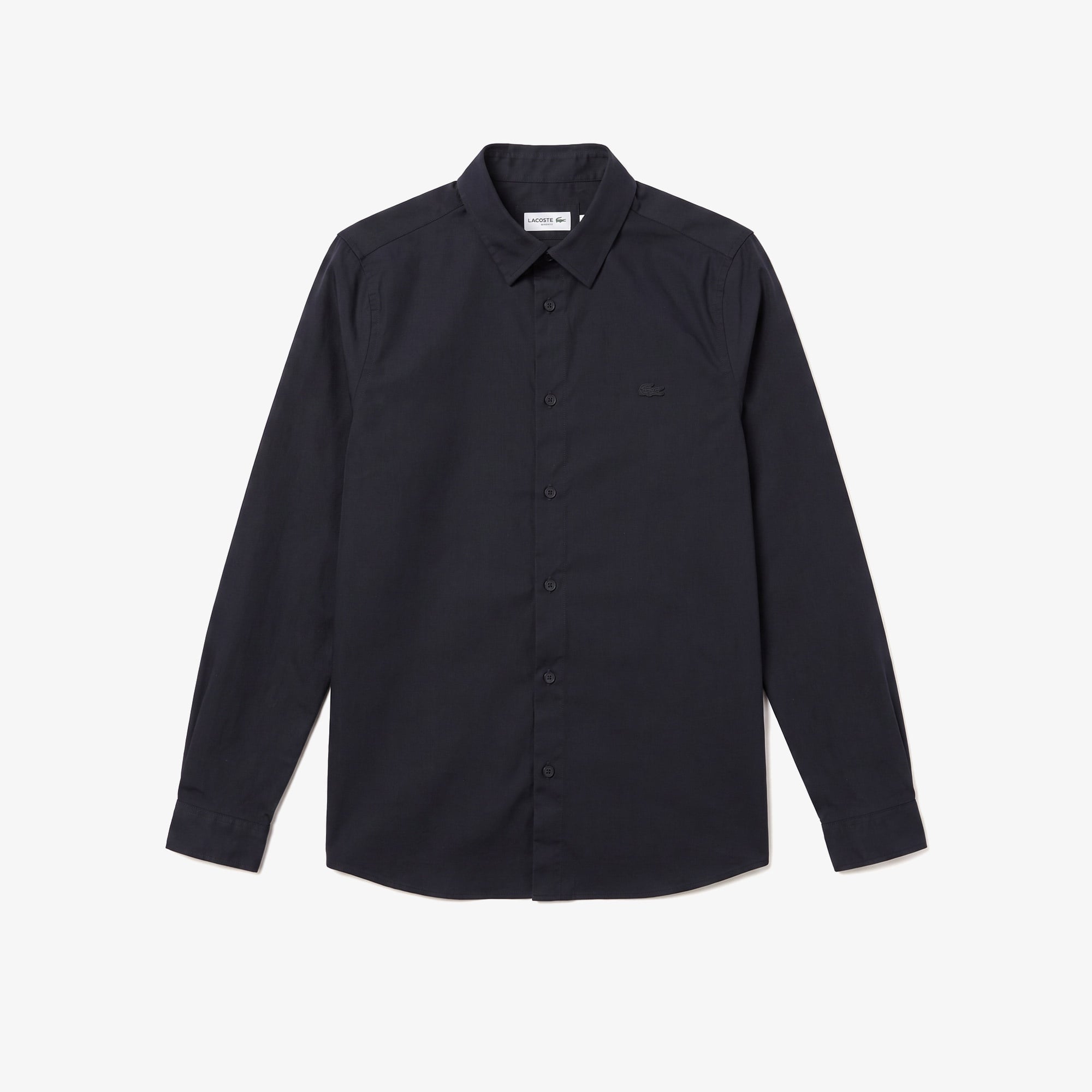 Erkek Slim Fit Siyah Gömlek