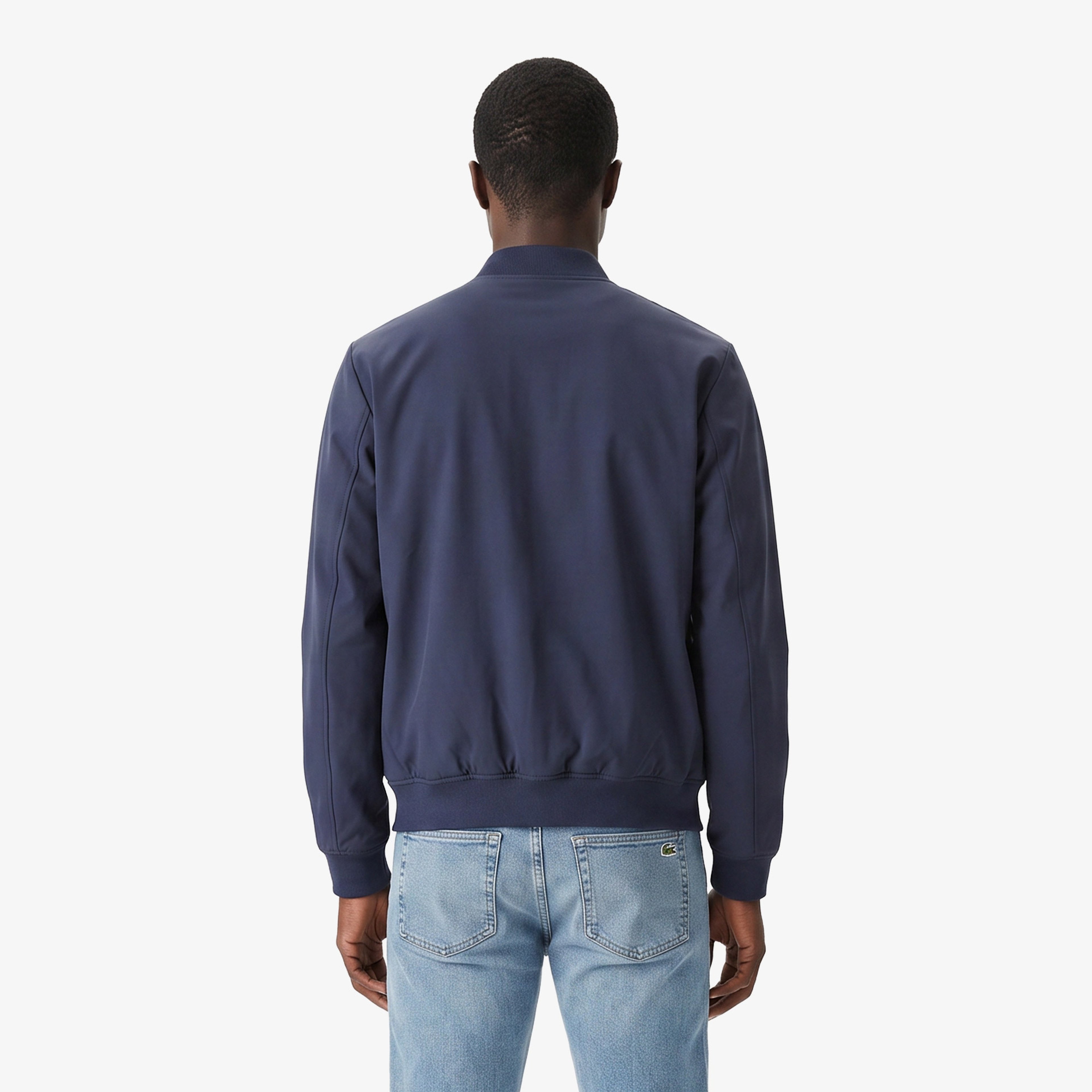 Erkek Regular Fit Hakim Yaka Lacivert Bomber Ceket