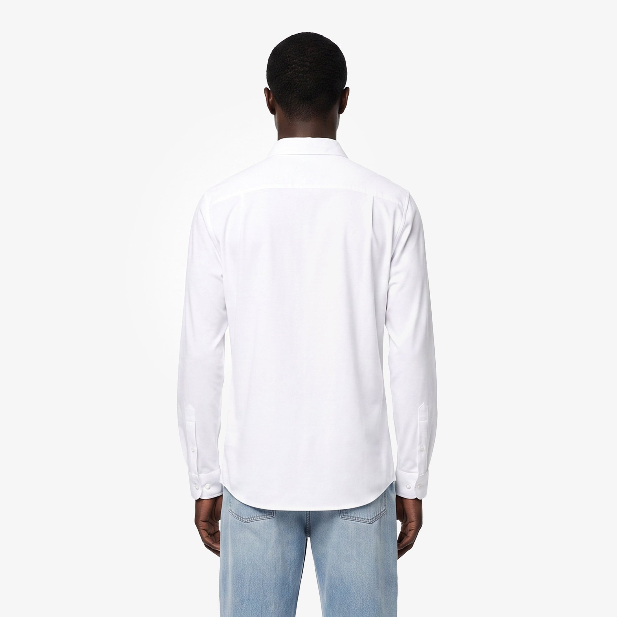 Erkek Slim Fit Beyaz Gömlek