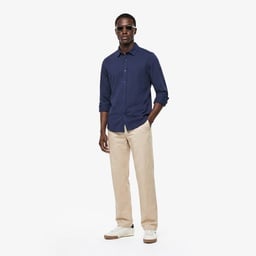 Erkek Slim Fit Lacivert Gömlek Lacivert