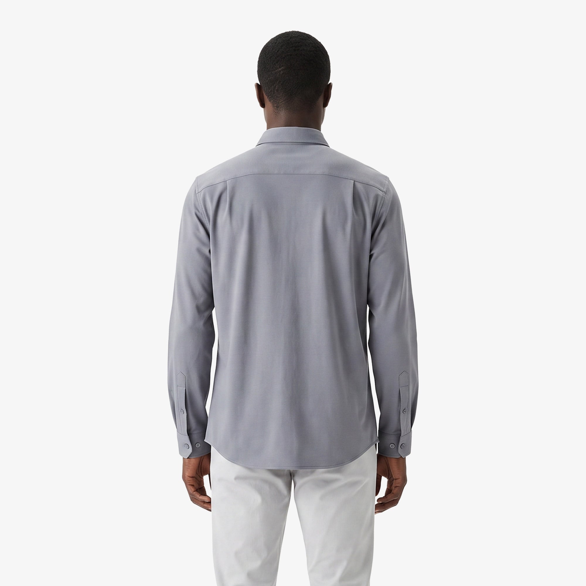 Erkek Slim Fit Koyu Gri Gömlek