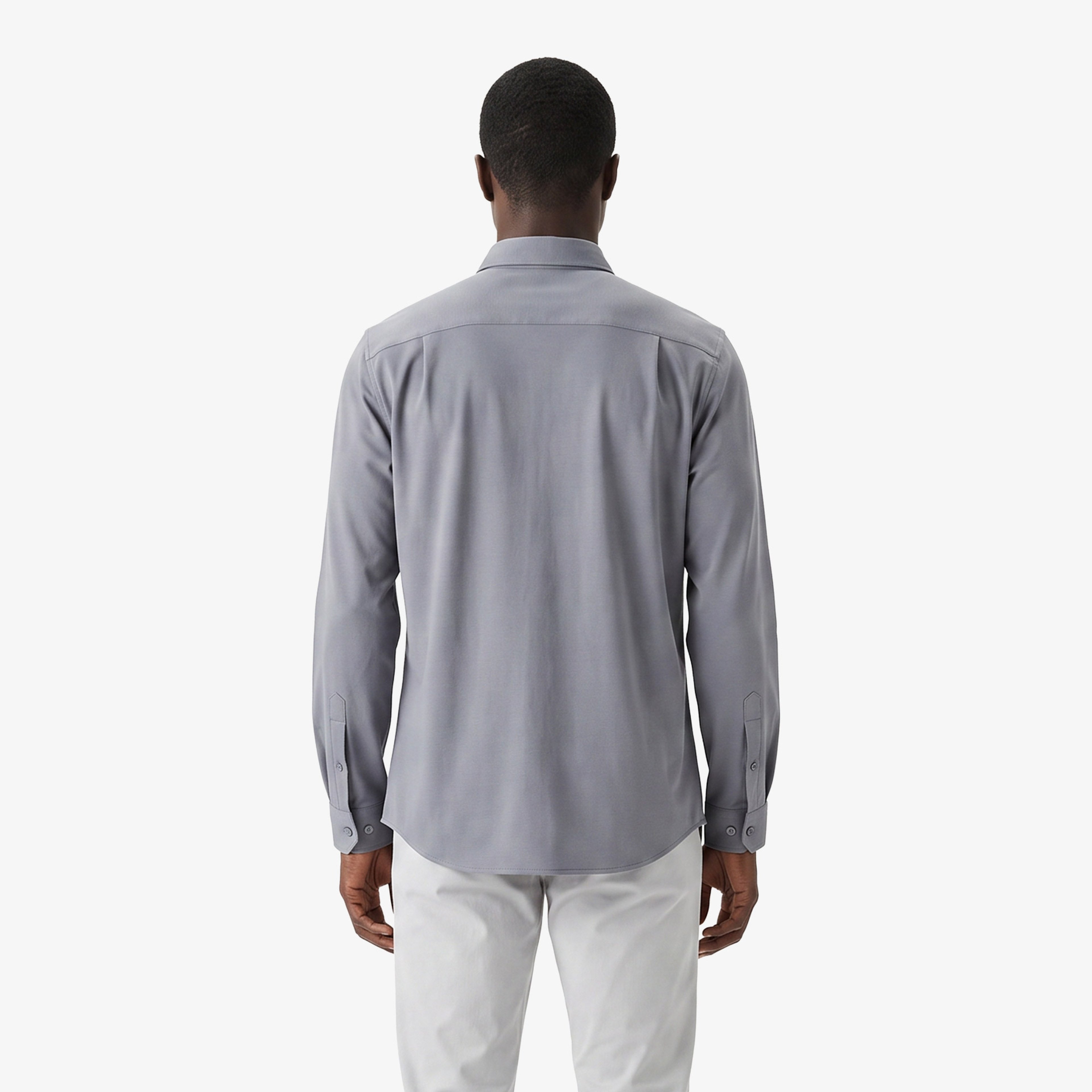 Erkek Slim Fit Koyu Gri Gömlek Erkek Slim Fit Koyu Gri Gömlek