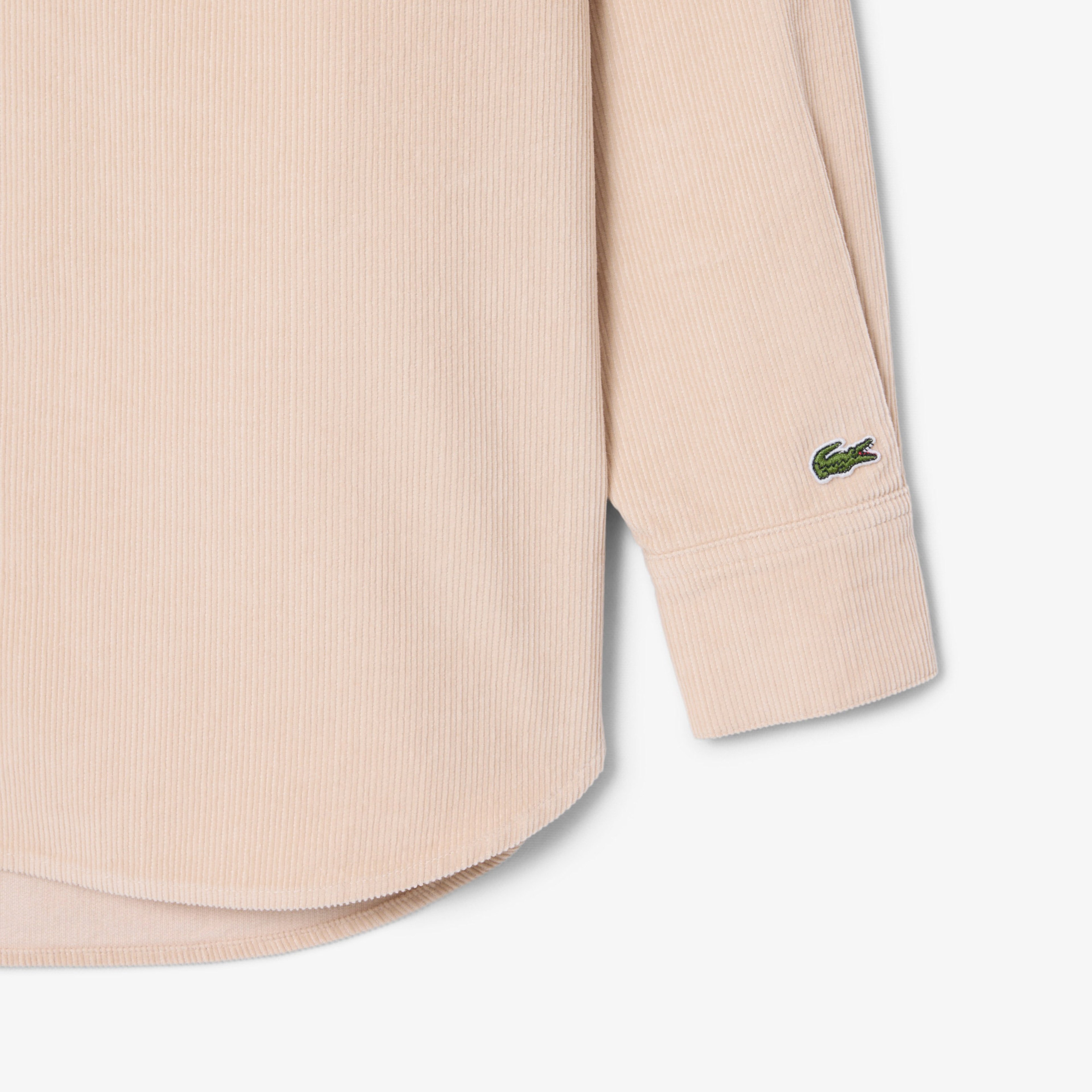 Kadın Oversize Fit Kadife Bej Gömlek Kadın Oversize Fit Kadife Bej Gömlek