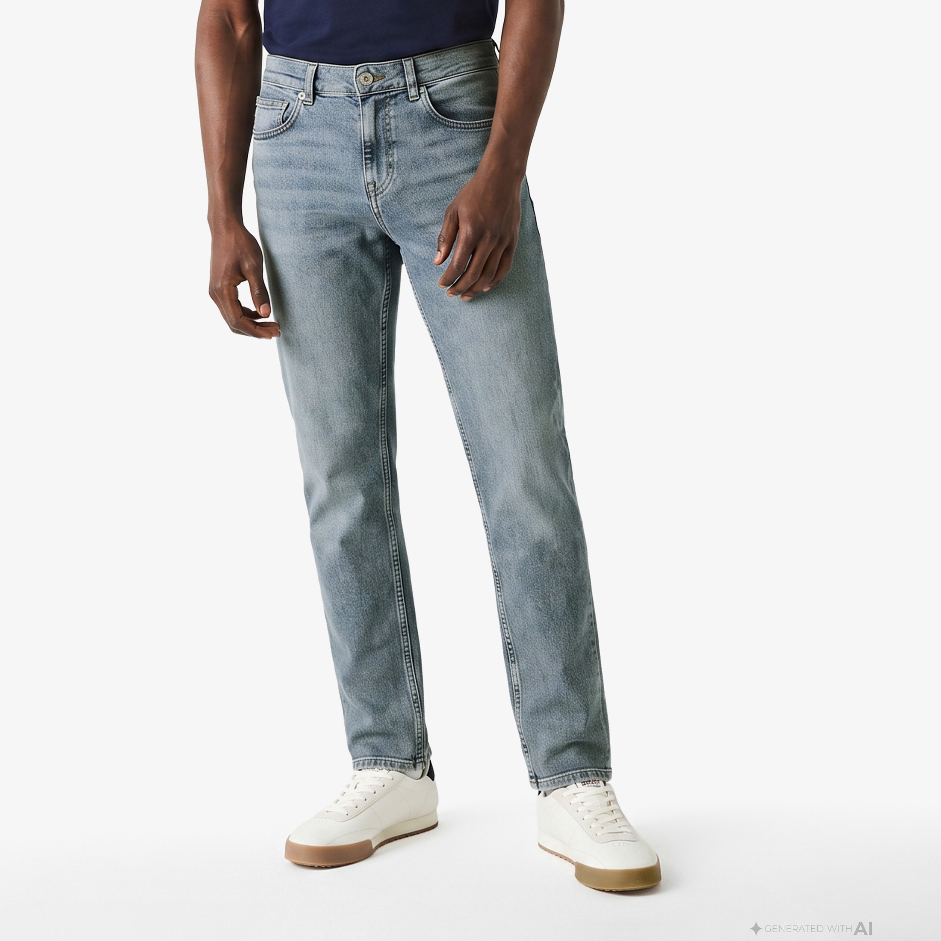 Erkek Slim Fit Mavi Jean Pantolon Erkek Slim Fit Mavi Jean Pantolon