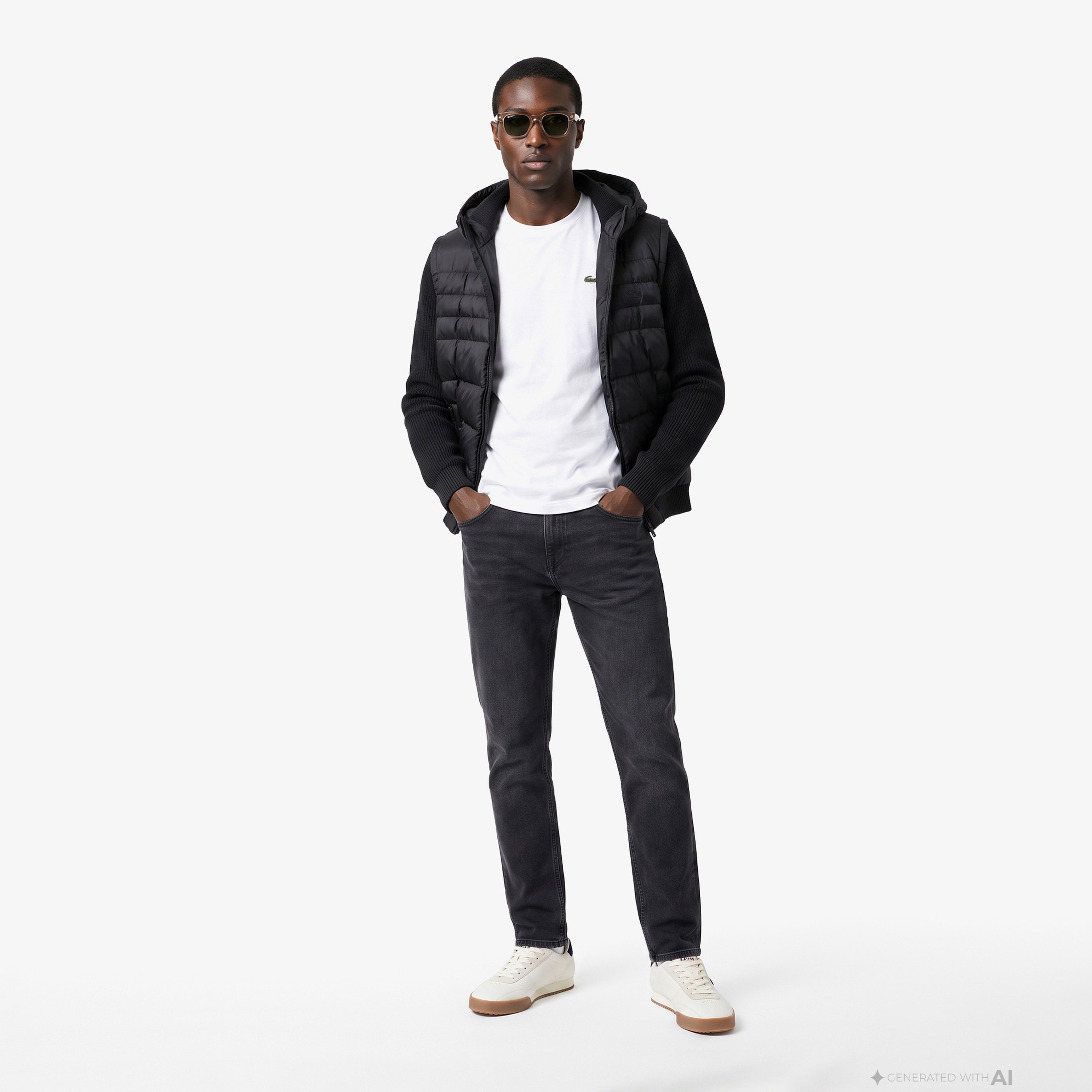 Erkek Slim Fit Kapüşonlu Siyah Mont Erkek Slim Fit Kapüşonlu Siyah Mont