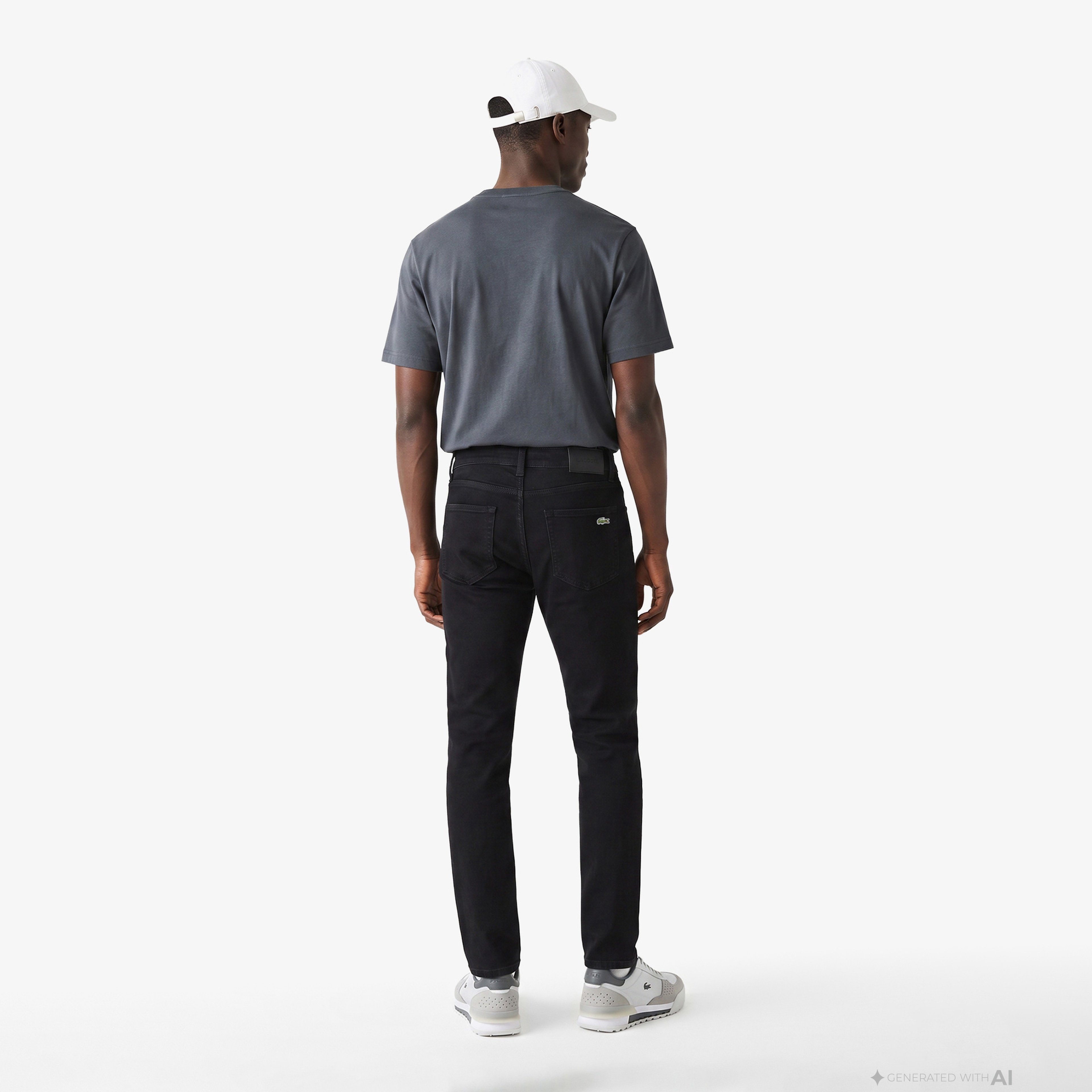Erkek Slim Fit Siyah Pantolon