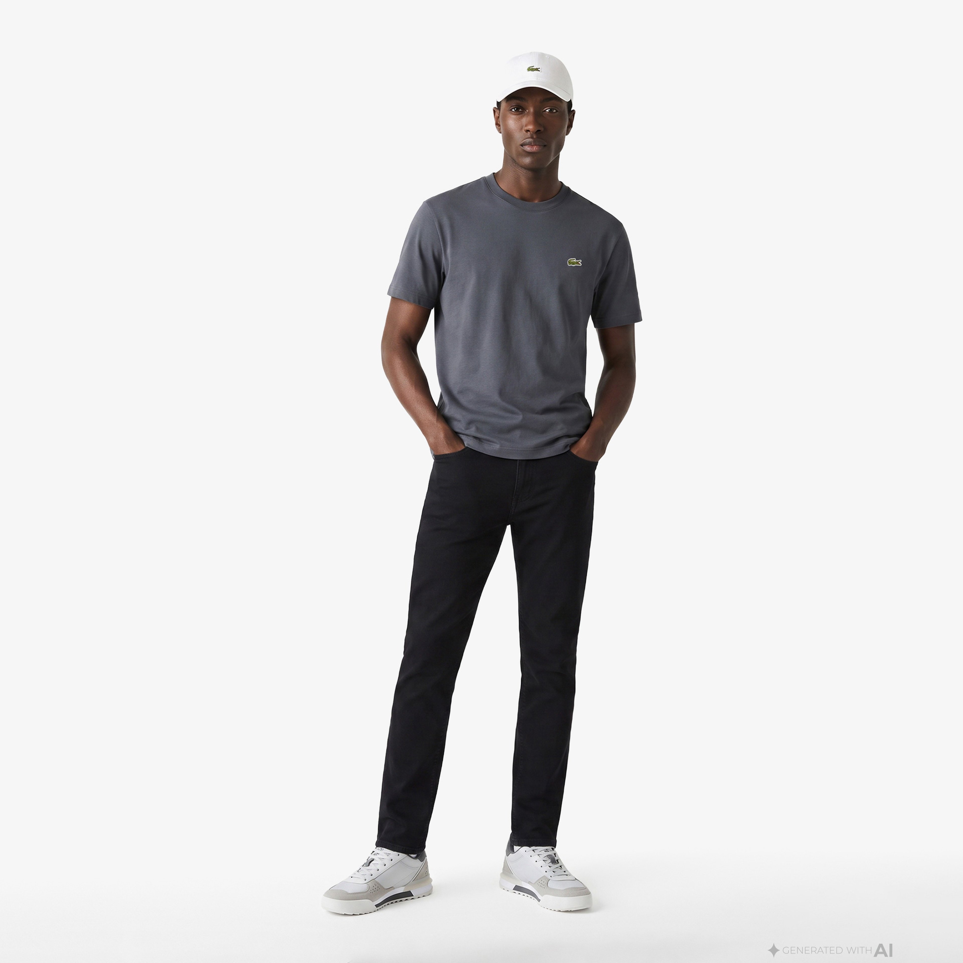 Erkek Slim Fit Siyah Pantolon
