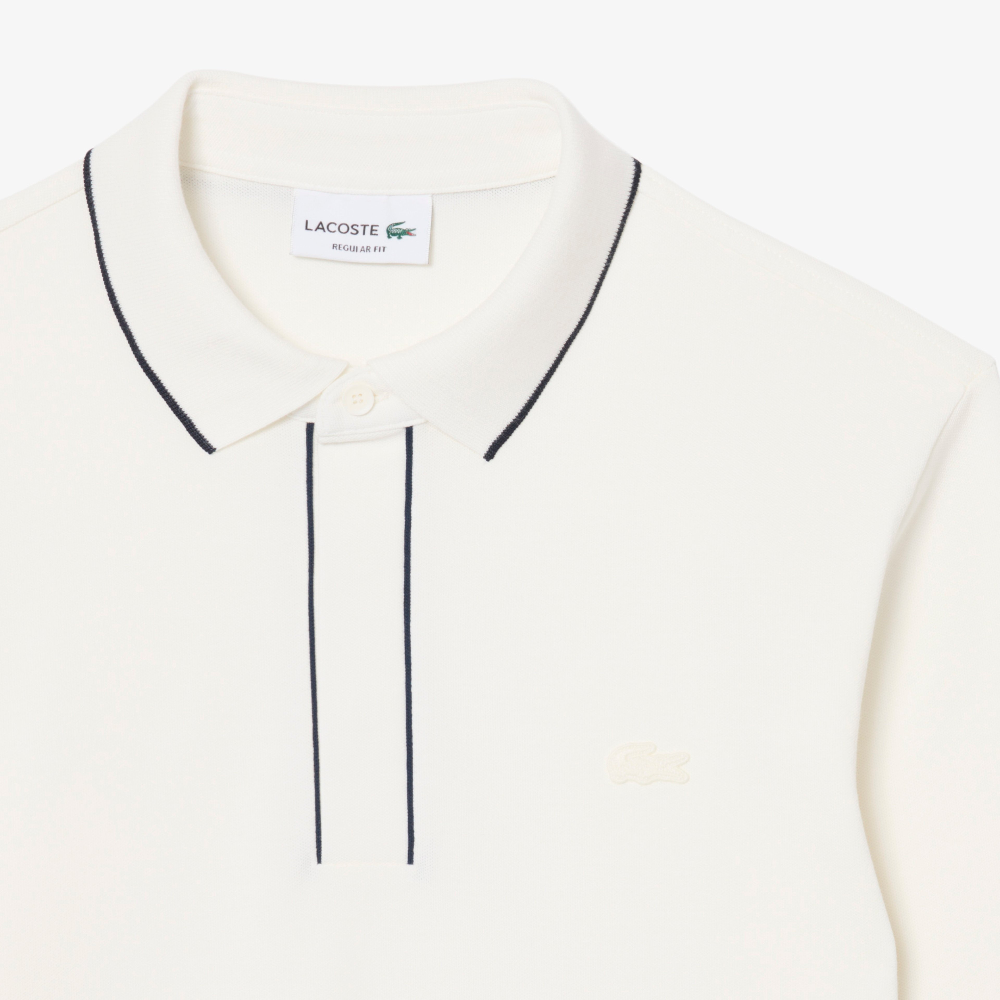 Erkek Regular Fit Uzun Kollu Beyaz Paris Polo Erkek Regular Fit Uzun Kollu Beyaz Paris Polo