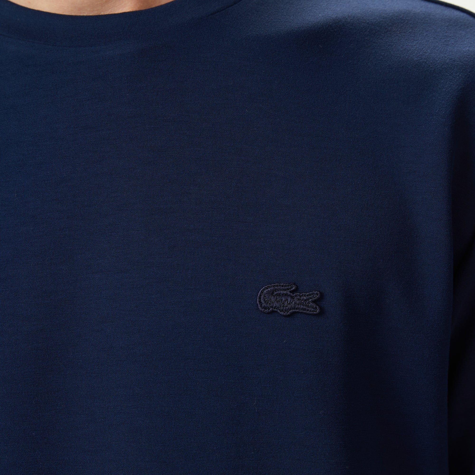 Erkek Oversize Fit Bisiklet Yaka Lacivert T-Shirt