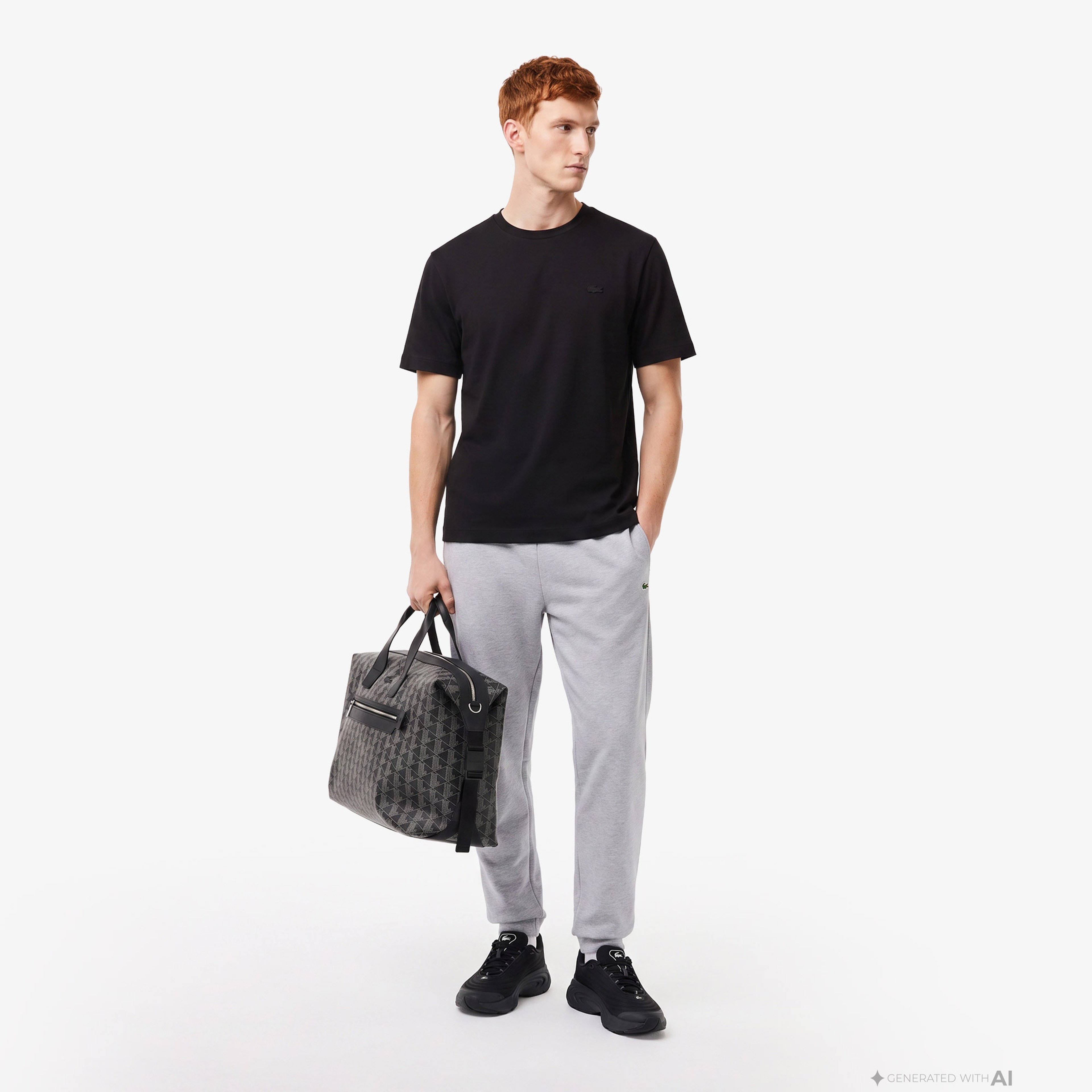 Erkek Oversize Fit Bisiklet Yaka Siyah T-Shirt Erkek Oversize Fit Bisiklet Yaka Siyah T-Shirt