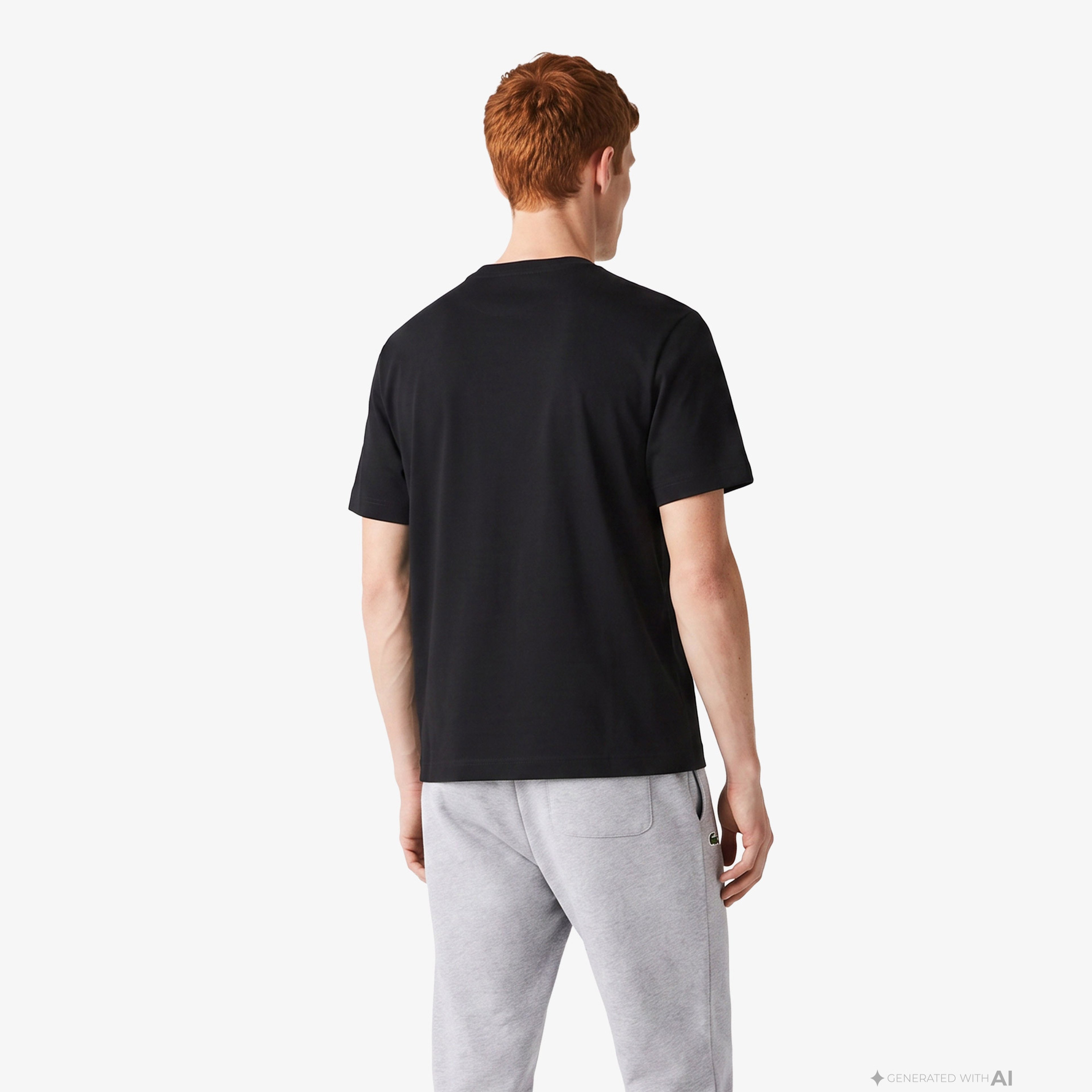 Erkek Oversize Fit Bisiklet Yaka Siyah T-Shirt Erkek Oversize Fit Bisiklet Yaka Siyah T-Shirt