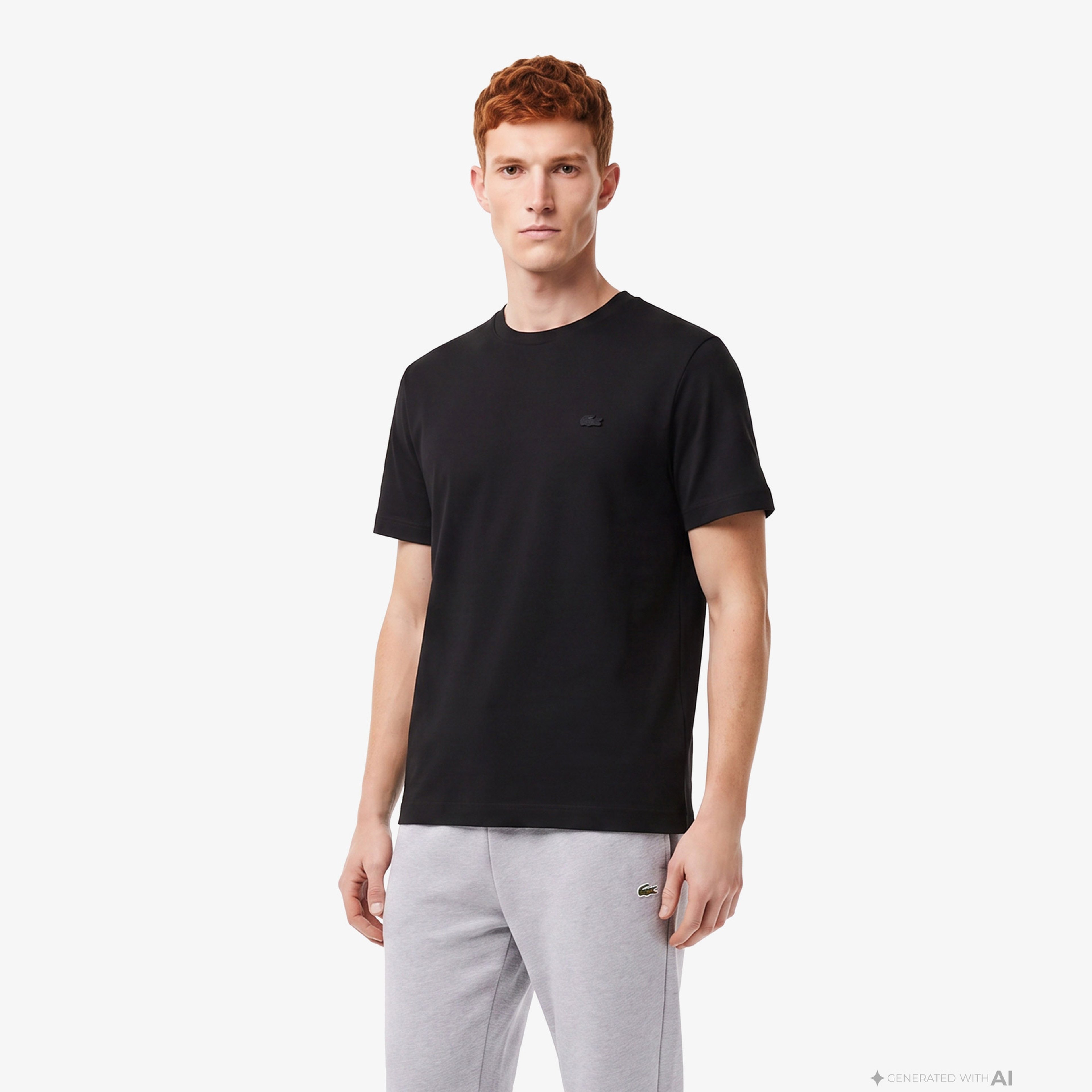 Erkek Oversize Fit Bisiklet Yaka Siyah T-Shirt Erkek Oversize Fit Bisiklet Yaka Siyah T-Shirt