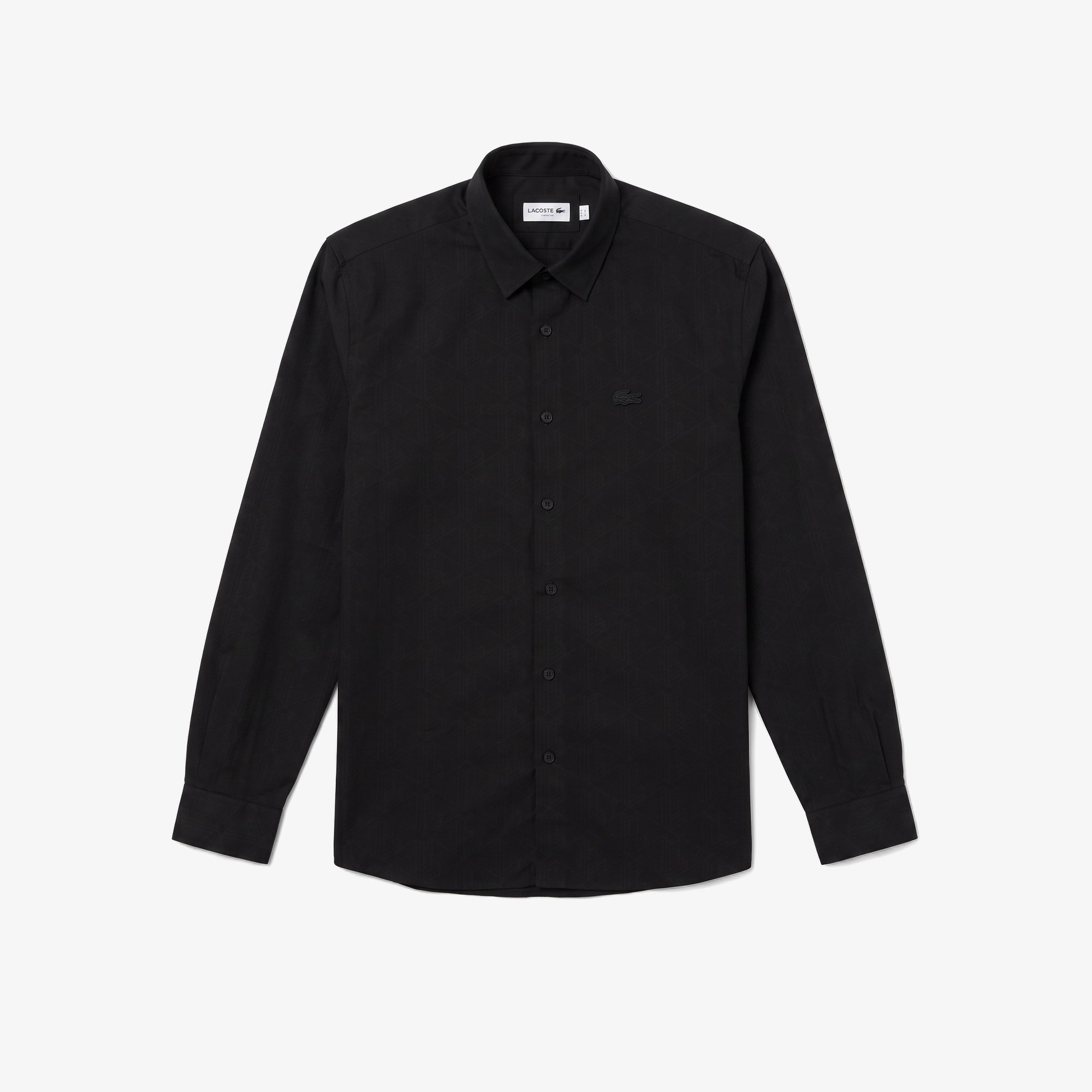 Erkek Slim Fit Düğmeli Yaka Siyah Gömlek Erkek Slim Fit Düğmeli Yaka Siyah Gömlek