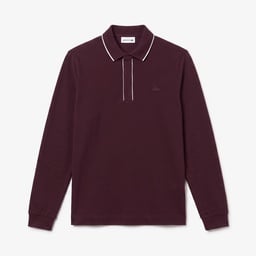 Erkek Regular Fit Uzun Kollu Bordo Paris Polo Bordo