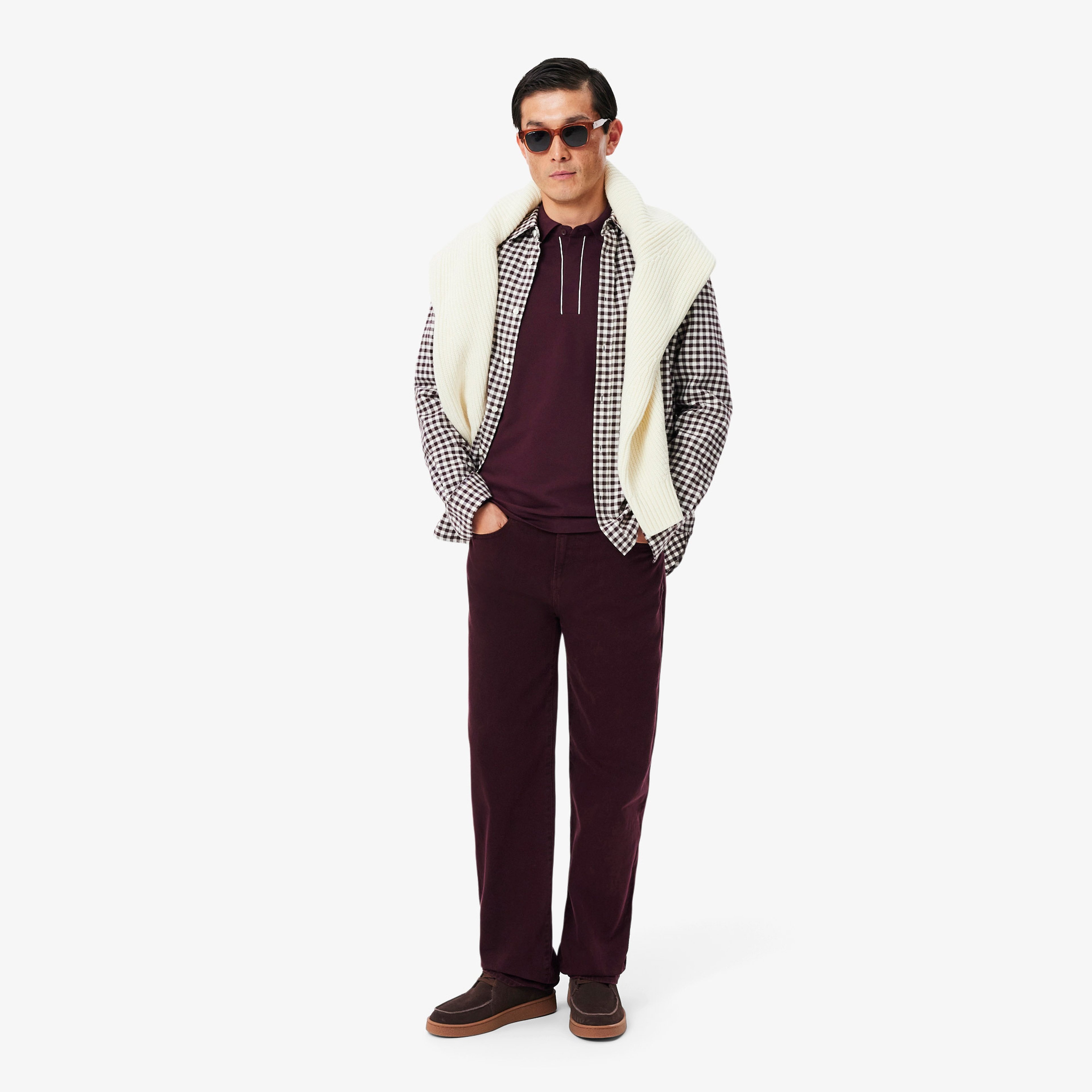 Erkek Regular Fit Uzun Kollu Bordo Paris Polo Erkek Regular Fit Uzun Kollu Bordo Paris Polo