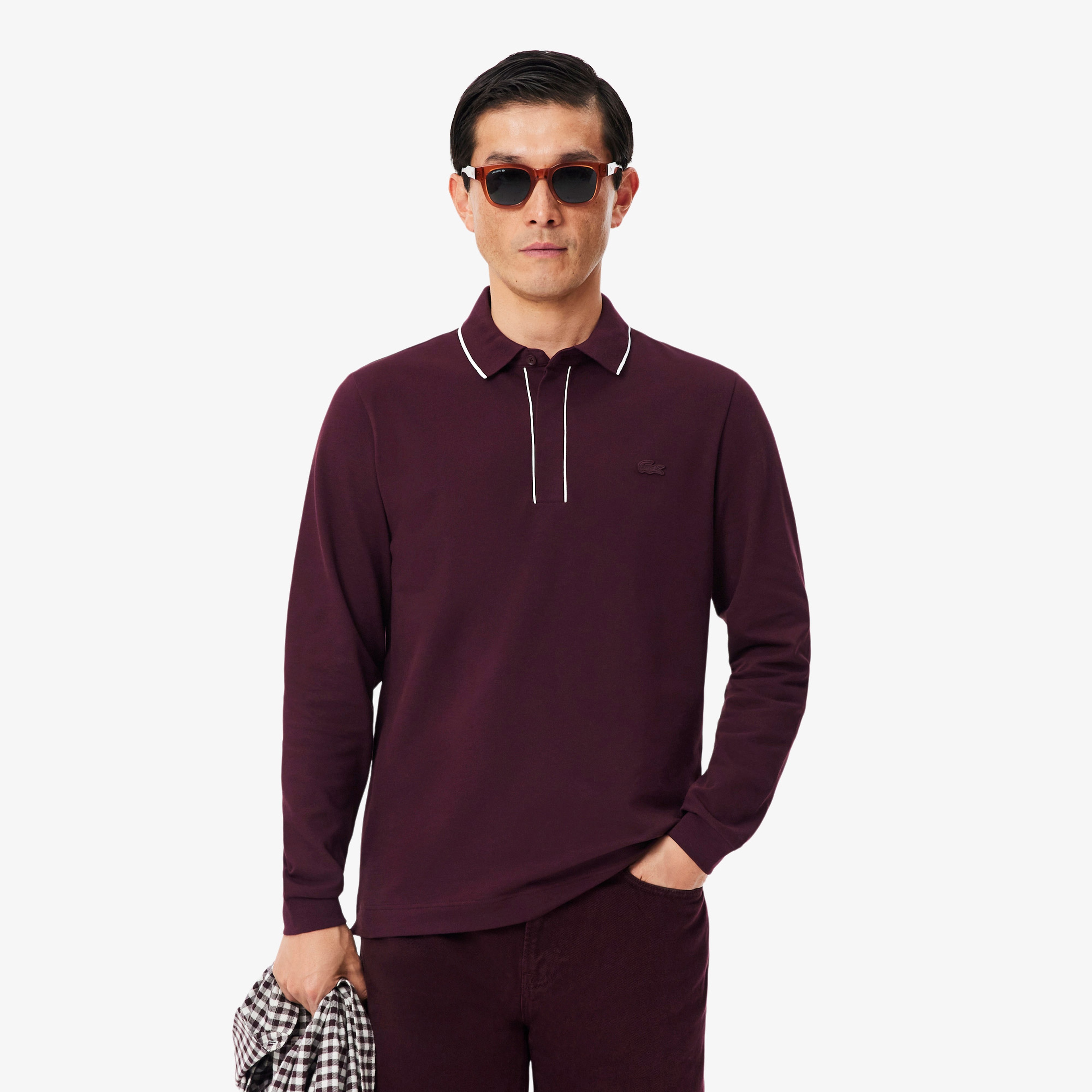 Erkek Regular Fit Uzun Kollu Bordo Paris Polo Erkek Regular Fit Uzun Kollu Bordo Paris Polo