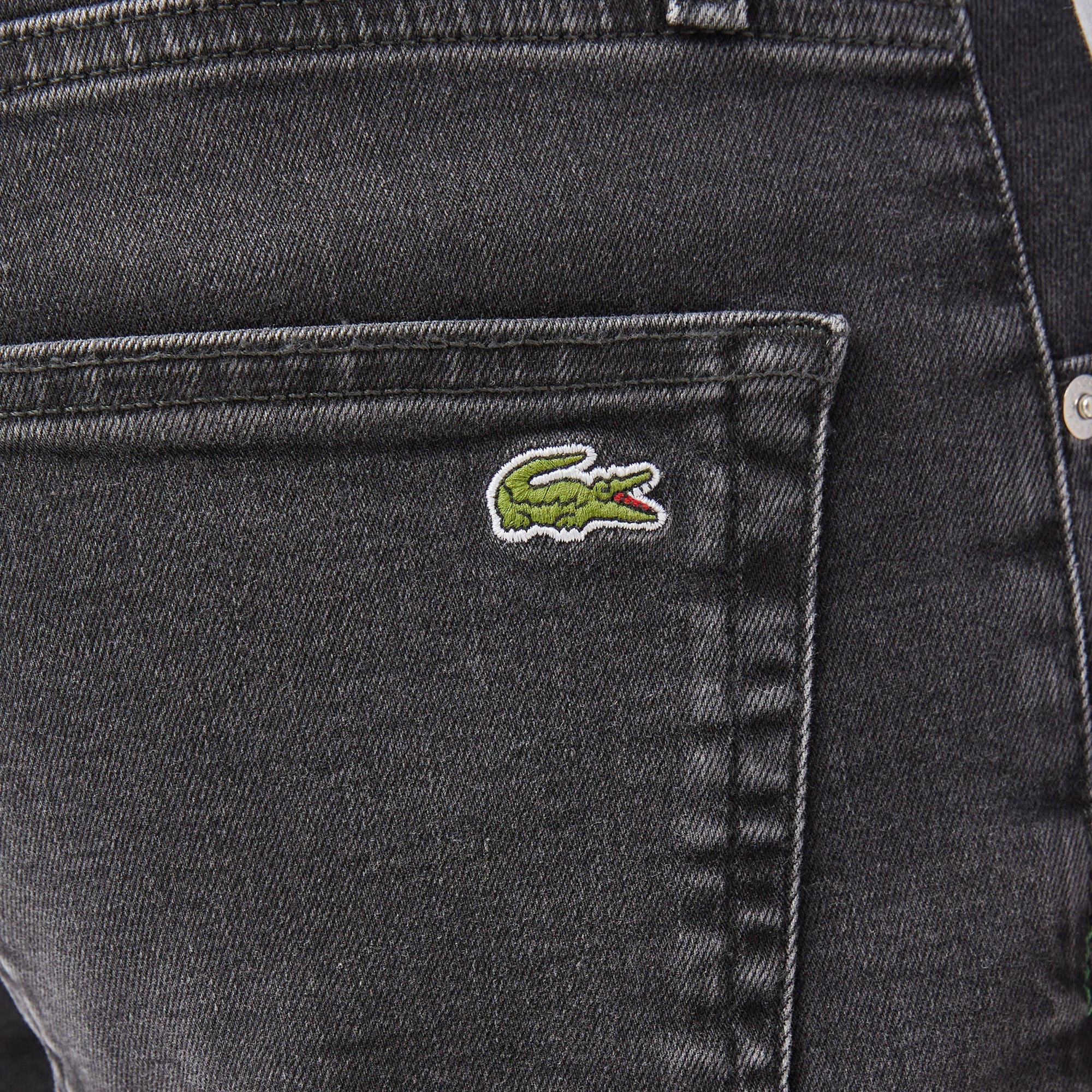 Erkek Slim Fit Gri Jean Pantolon