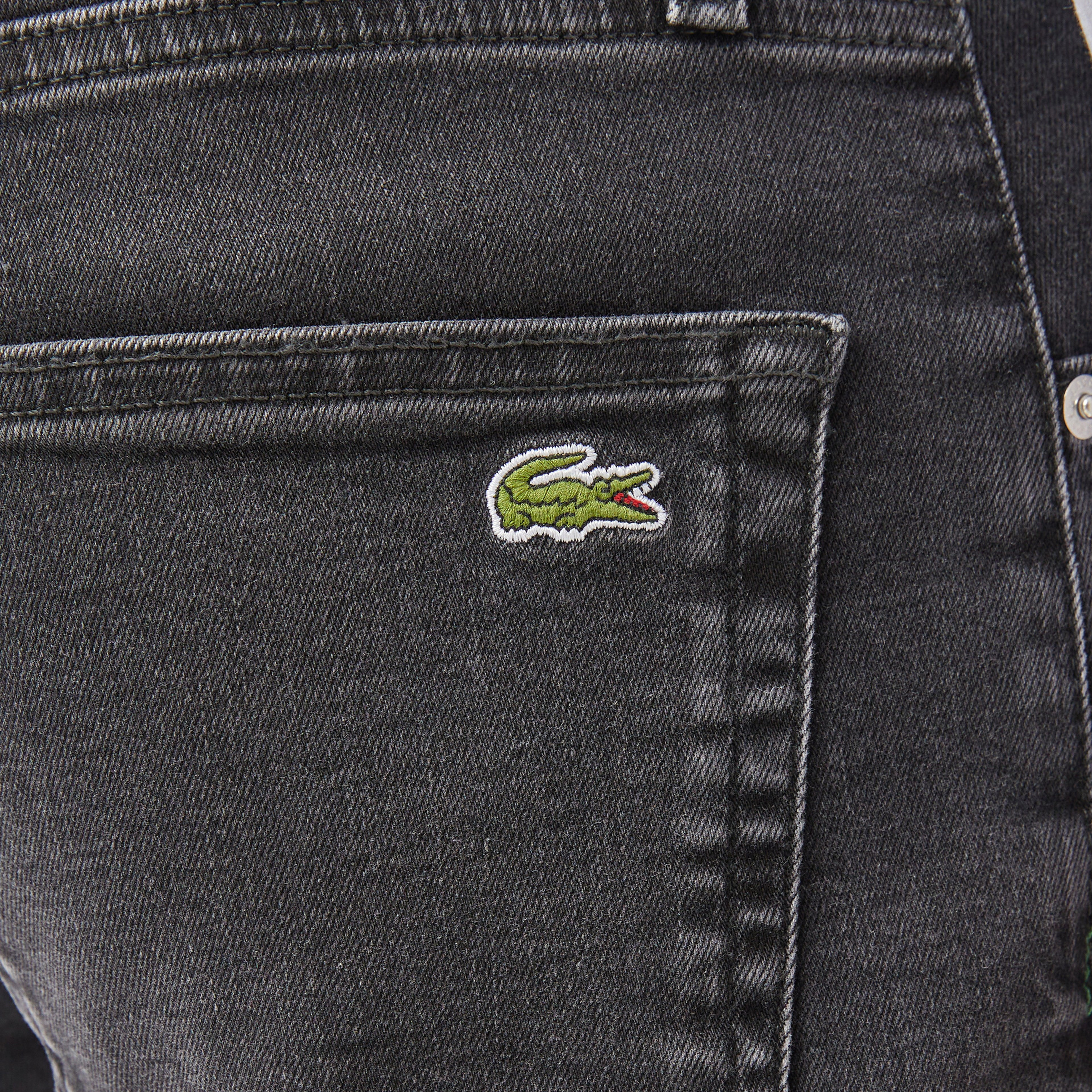 Erkek Slim Fit Gri Jean Pantolon