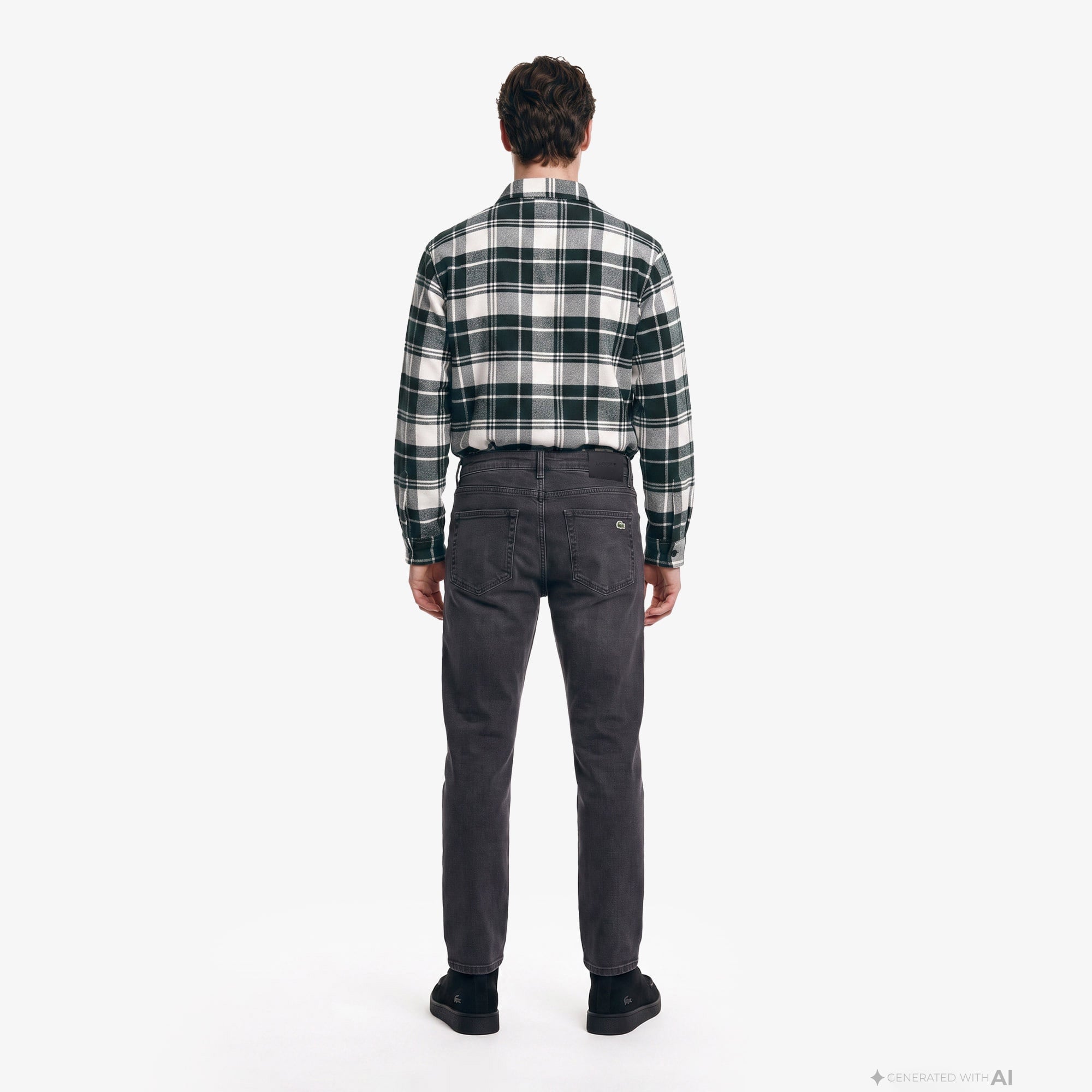 Erkek Slim Fit Gri Jean Pantolon