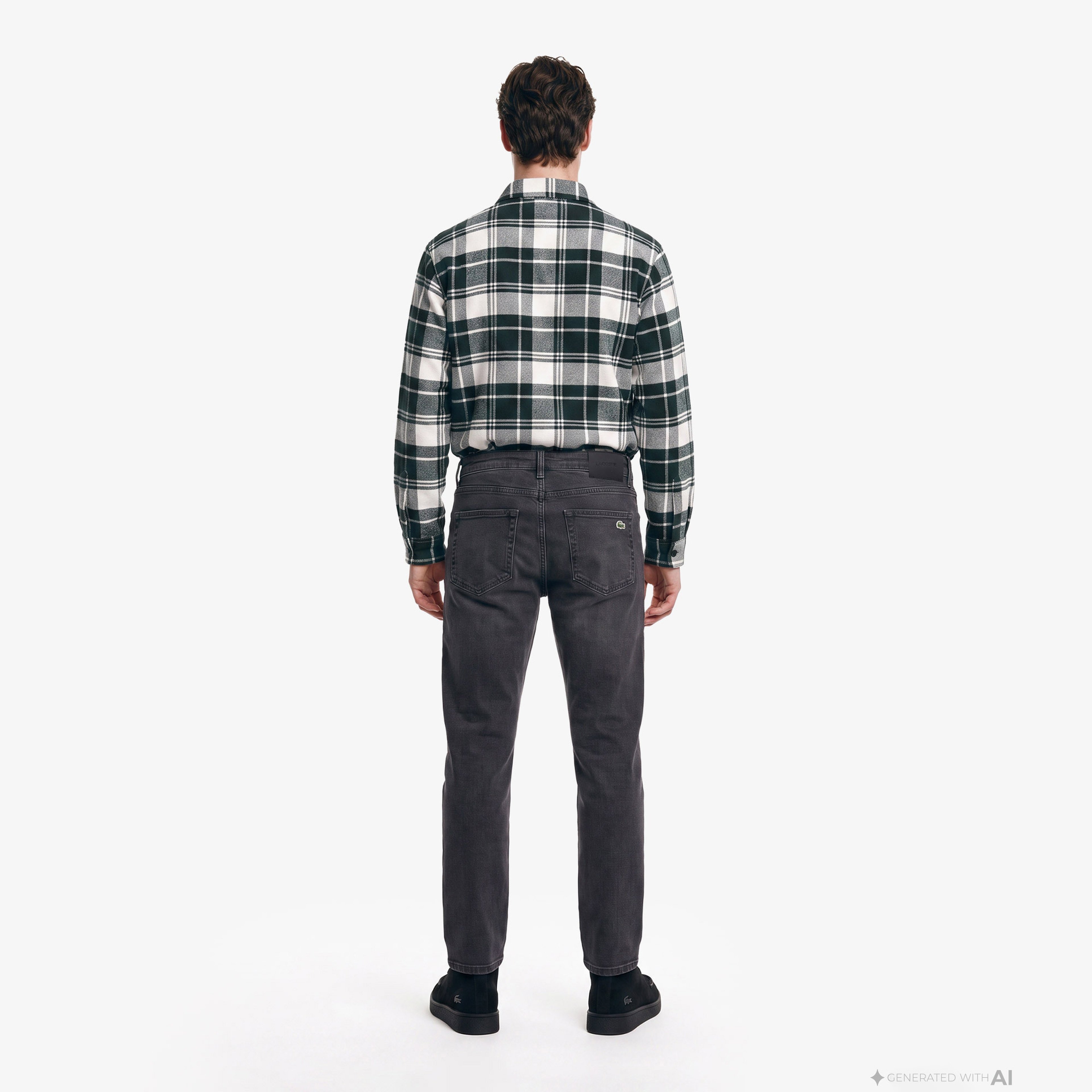 Erkek Slim Fit Gri Jean Pantolon