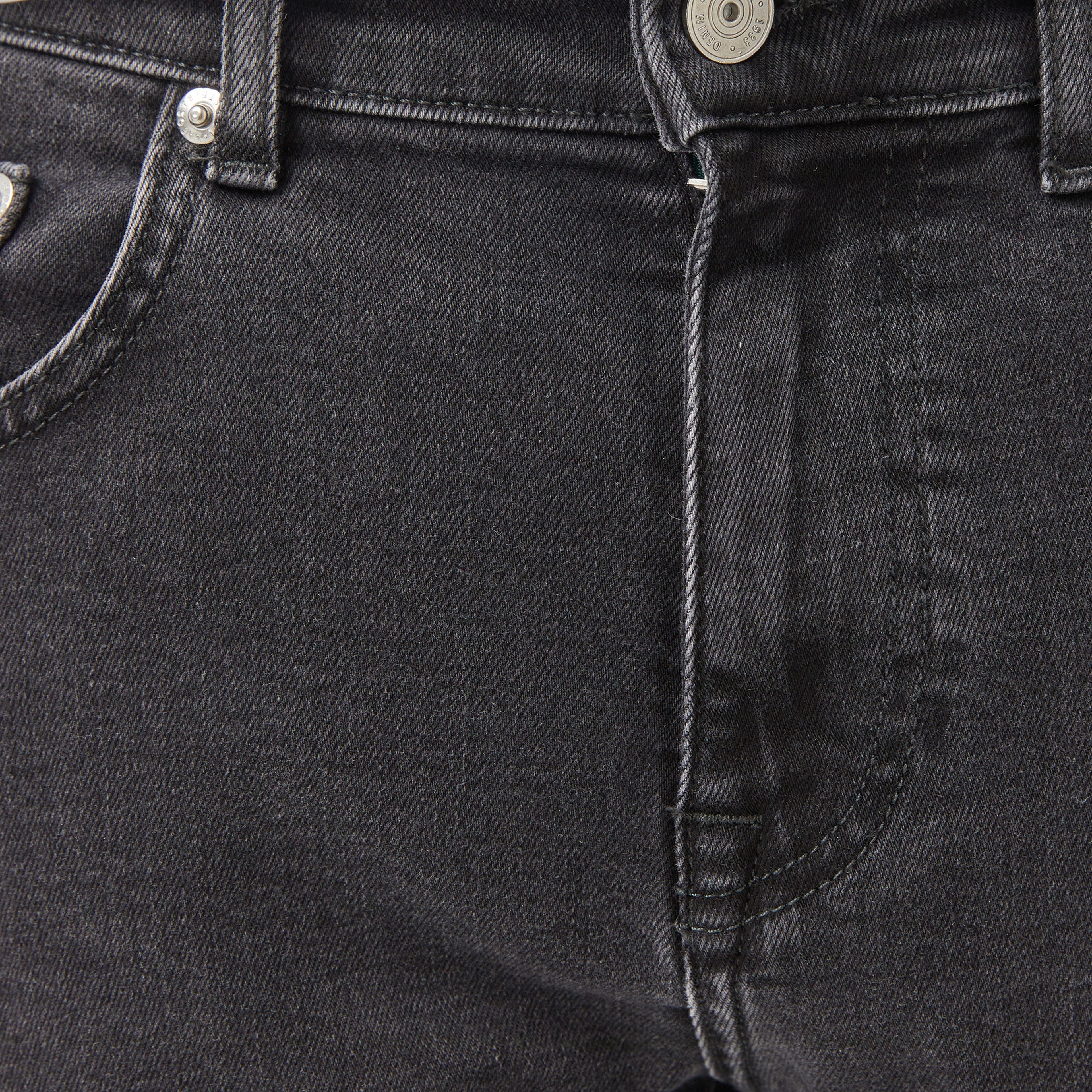 Erkek Slim Fit Gri Jean Pantolon