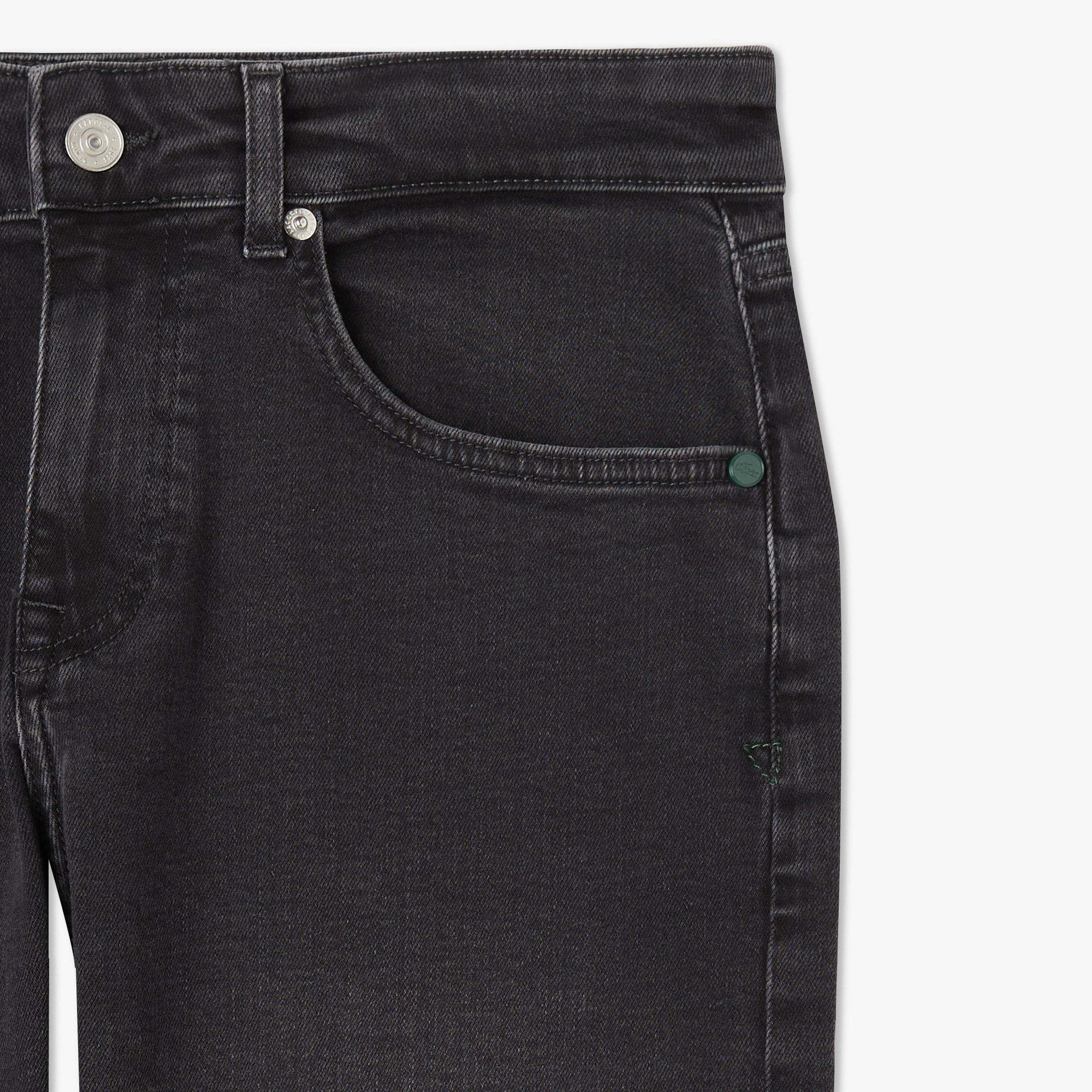 Lacoste Erkek Slim Fit Gri Jean Pantolon görsel 4