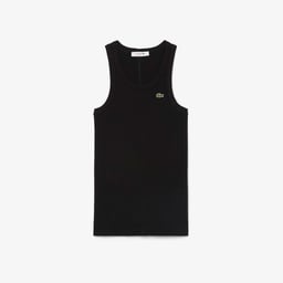 Kadın Slim Fit Kolsuz Siyah T-Shirt Siyah