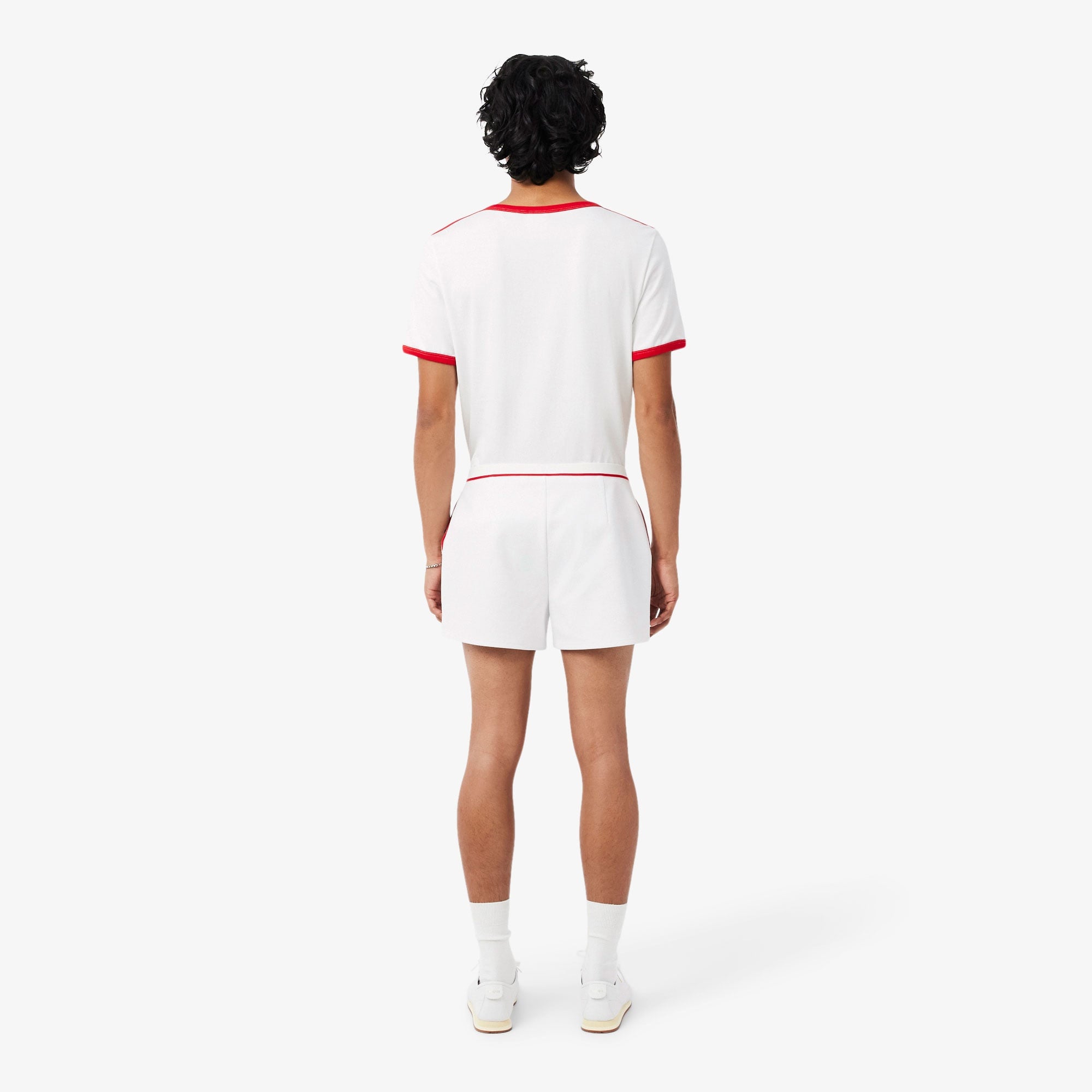 Erkek Regular Fit Beyaz Şort