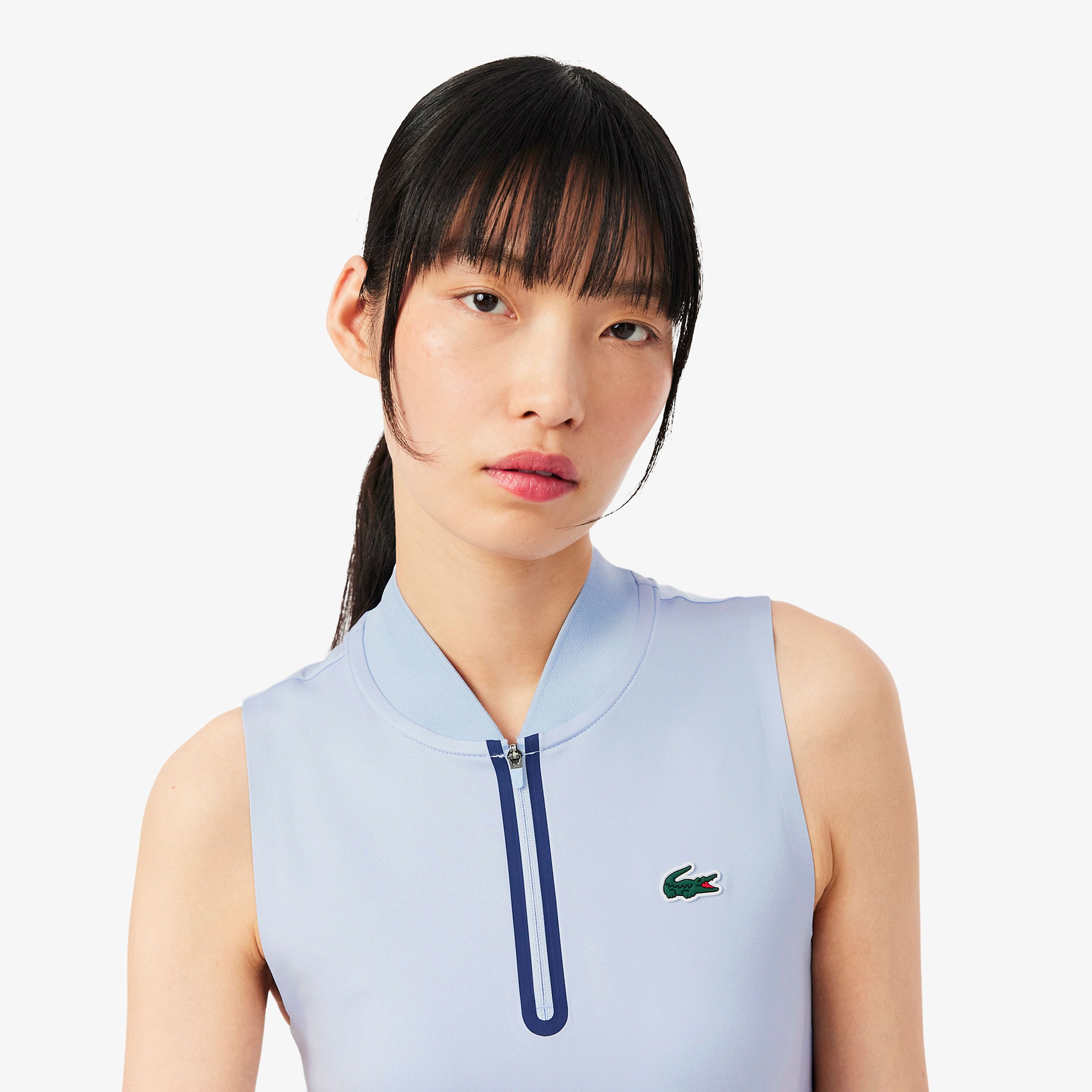 SPORT Kadın Regular Fit Kolsuz Mavi Polo SPORT Kadın Regular Fit Kolsuz Mavi Polo