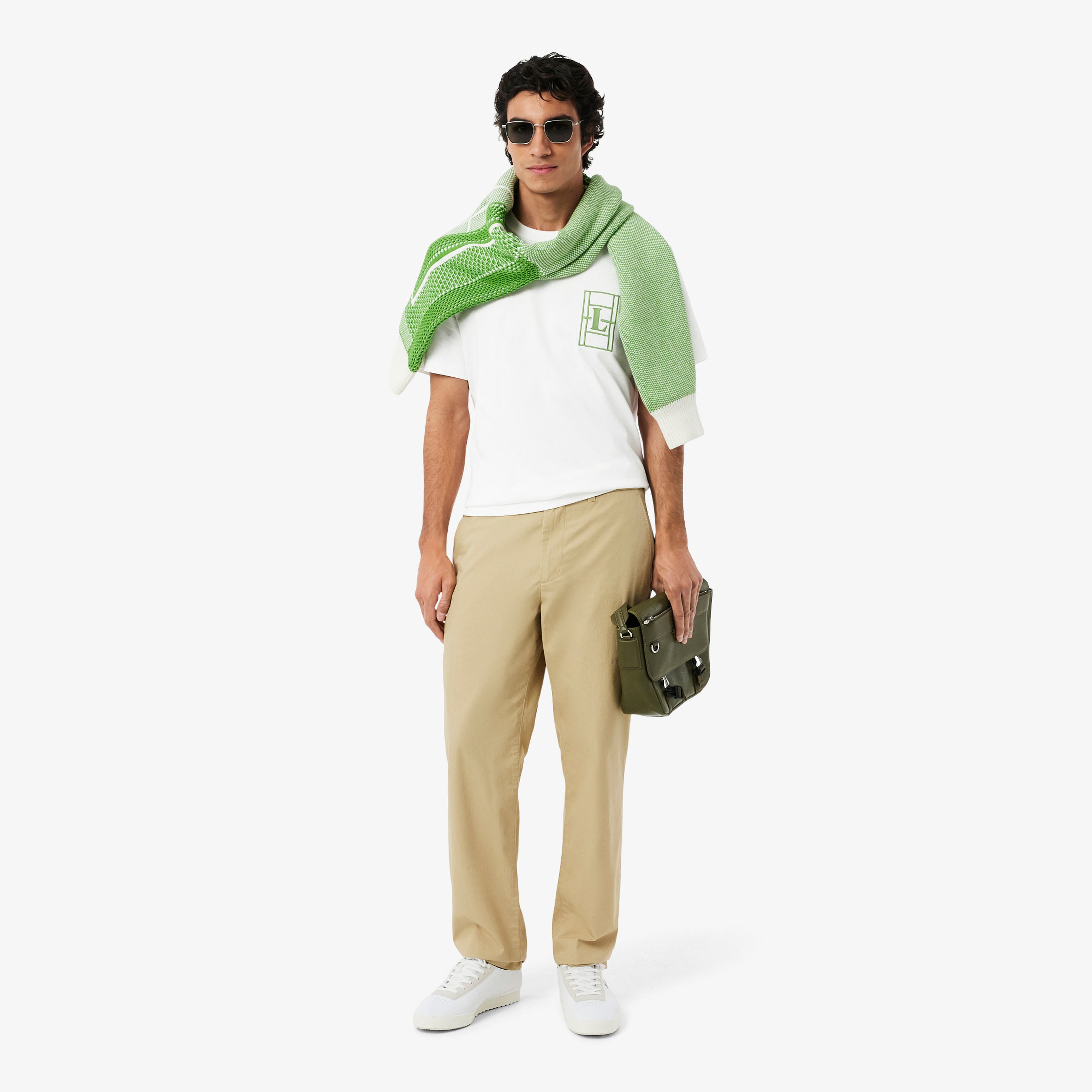 Erkek Classic Fit Bisiklet Yaka Beyaz T-Shirt