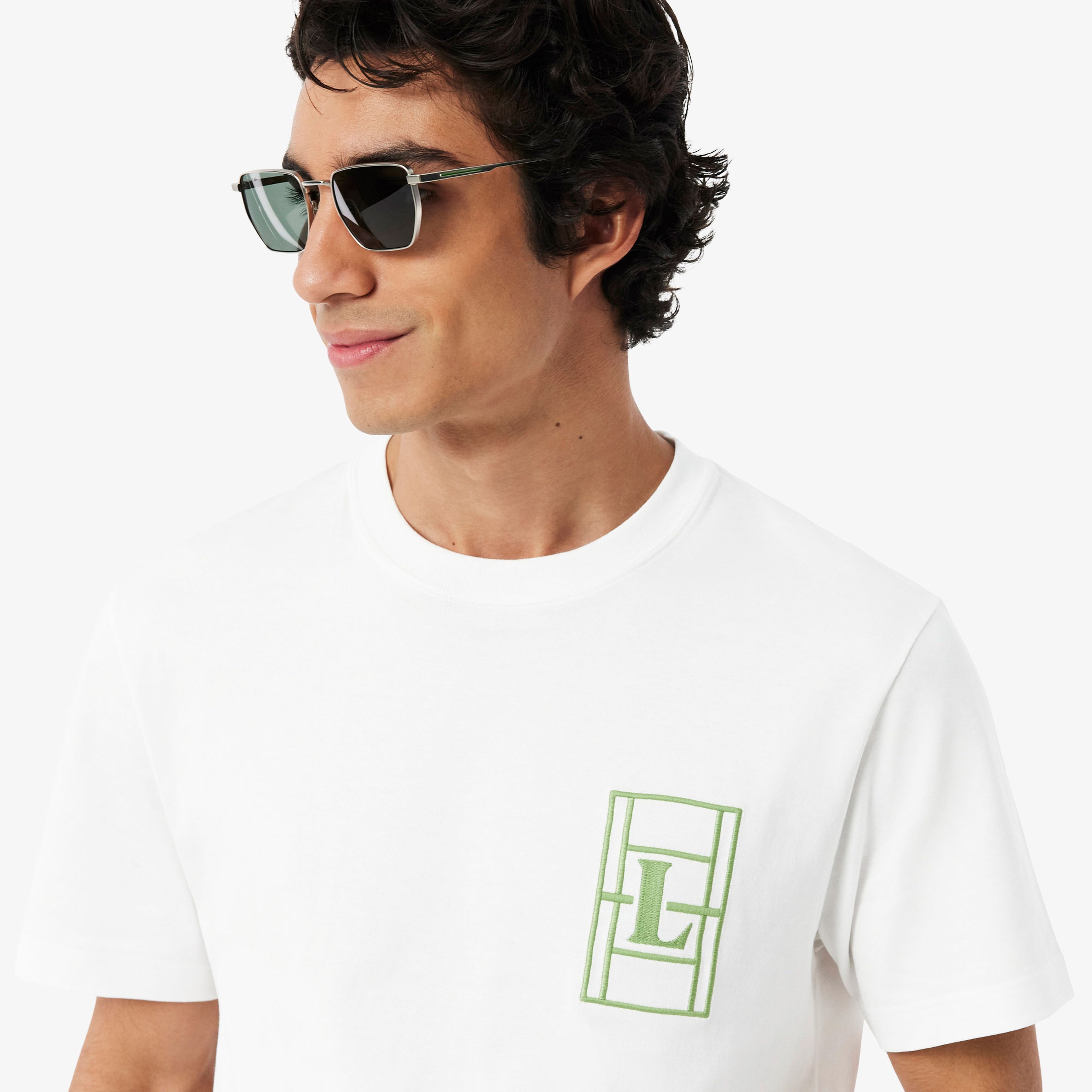 Erkek Classic Fit Bisiklet Yaka Beyaz T-Shirt