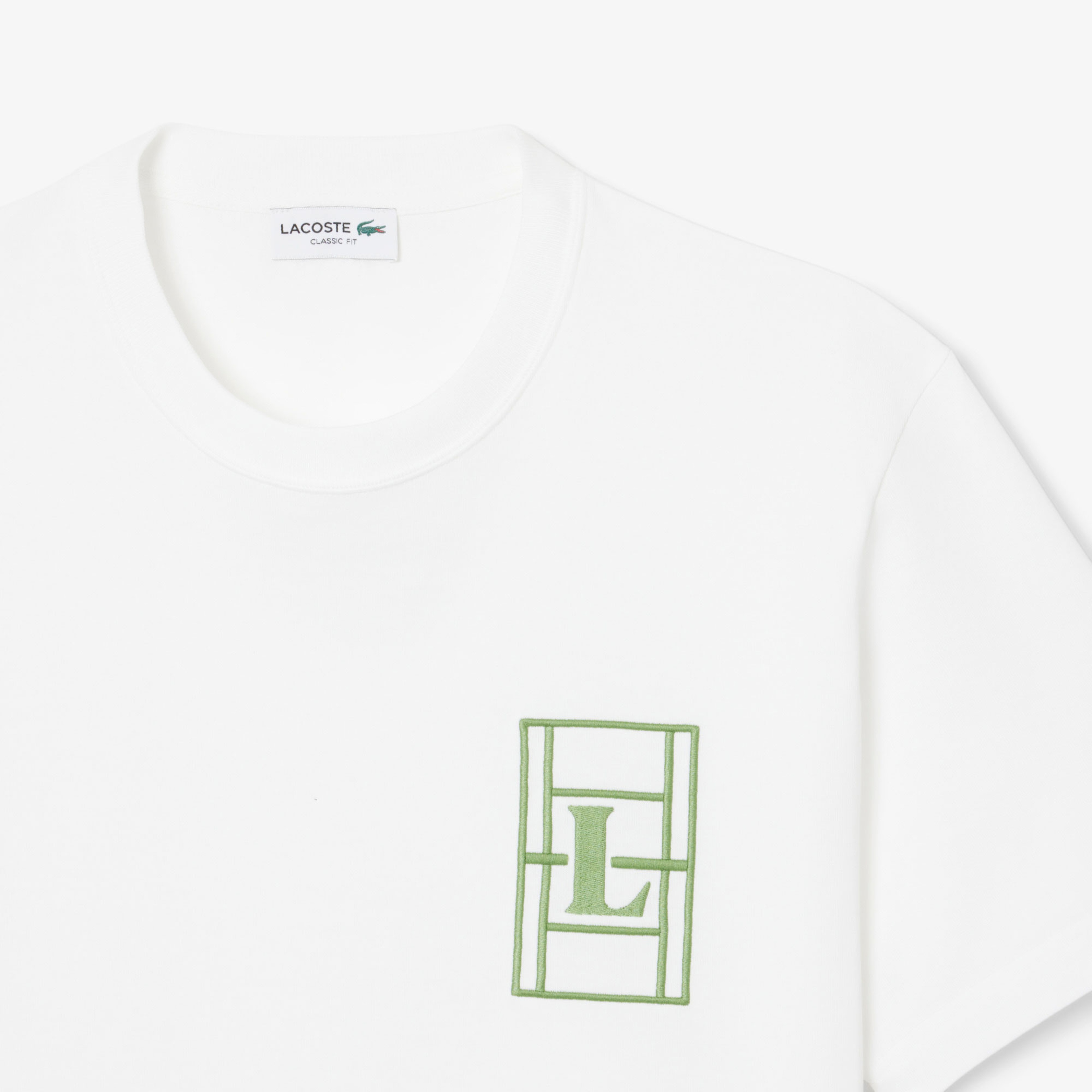 Erkek Classic Fit Bisiklet Yaka Beyaz T-Shirt