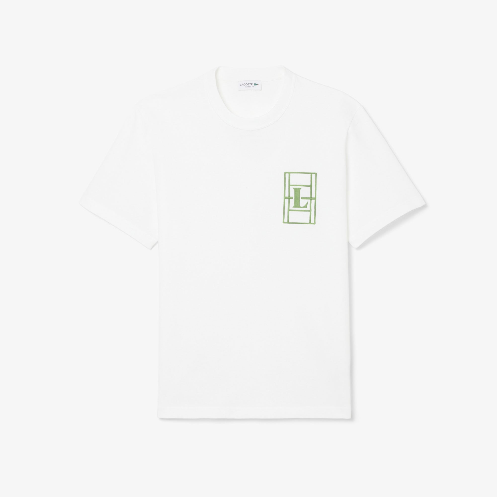 Erkek Classic Fit Bisiklet Yaka Beyaz T-Shirt
