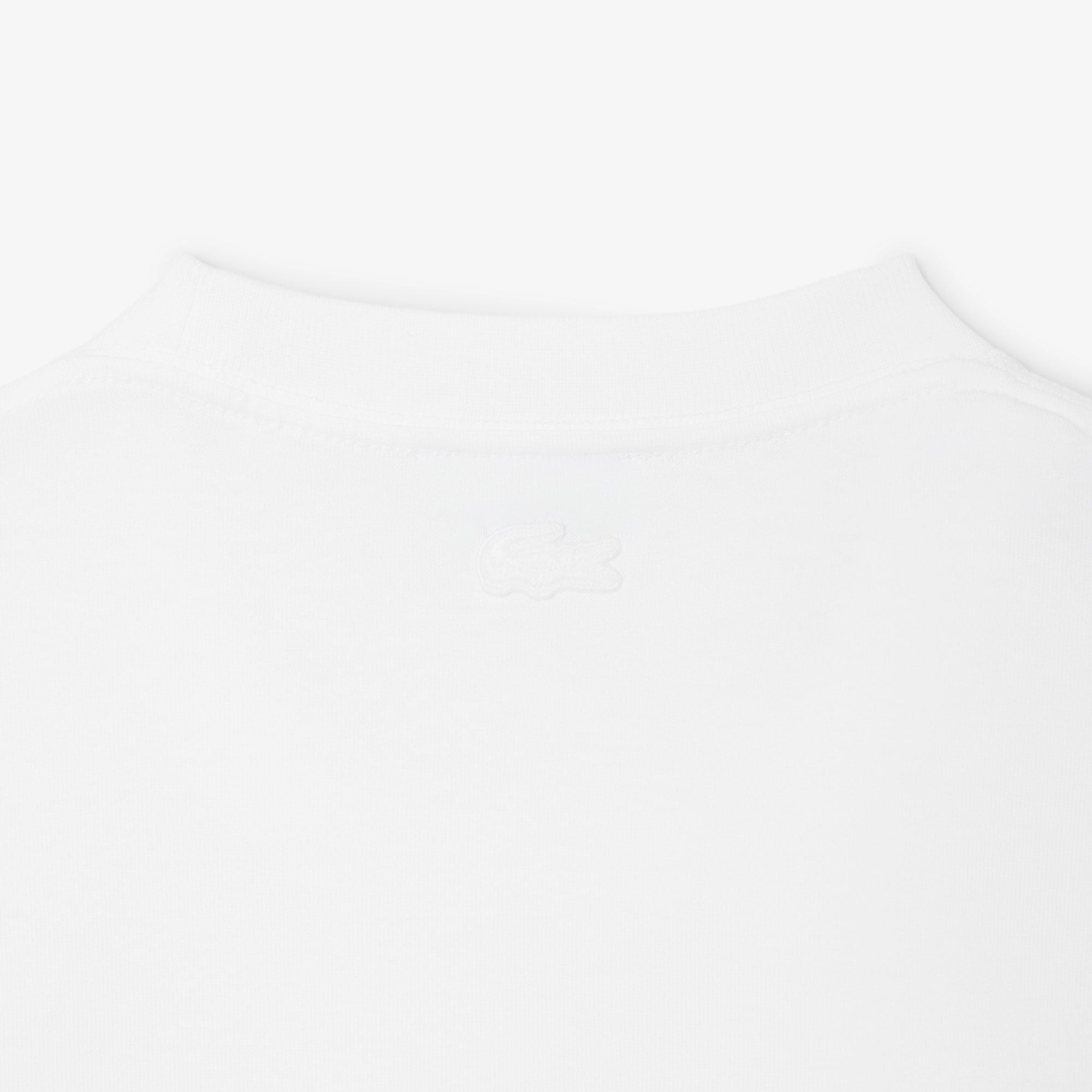 Erkek Classic Fit Bisiklet Yaka Beyaz T-Shirt