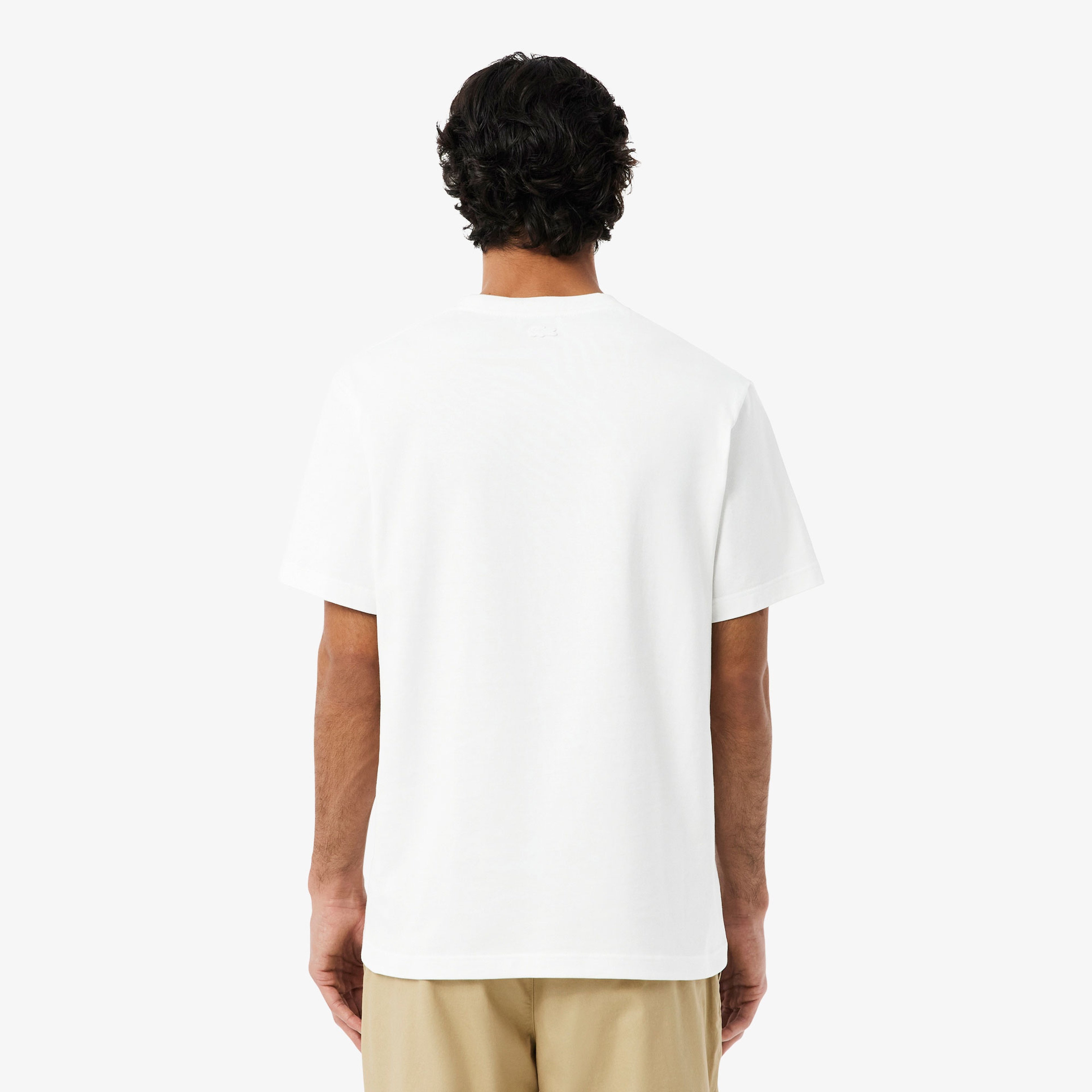 Erkek Classic Fit Bisiklet Yaka Beyaz T-Shirt