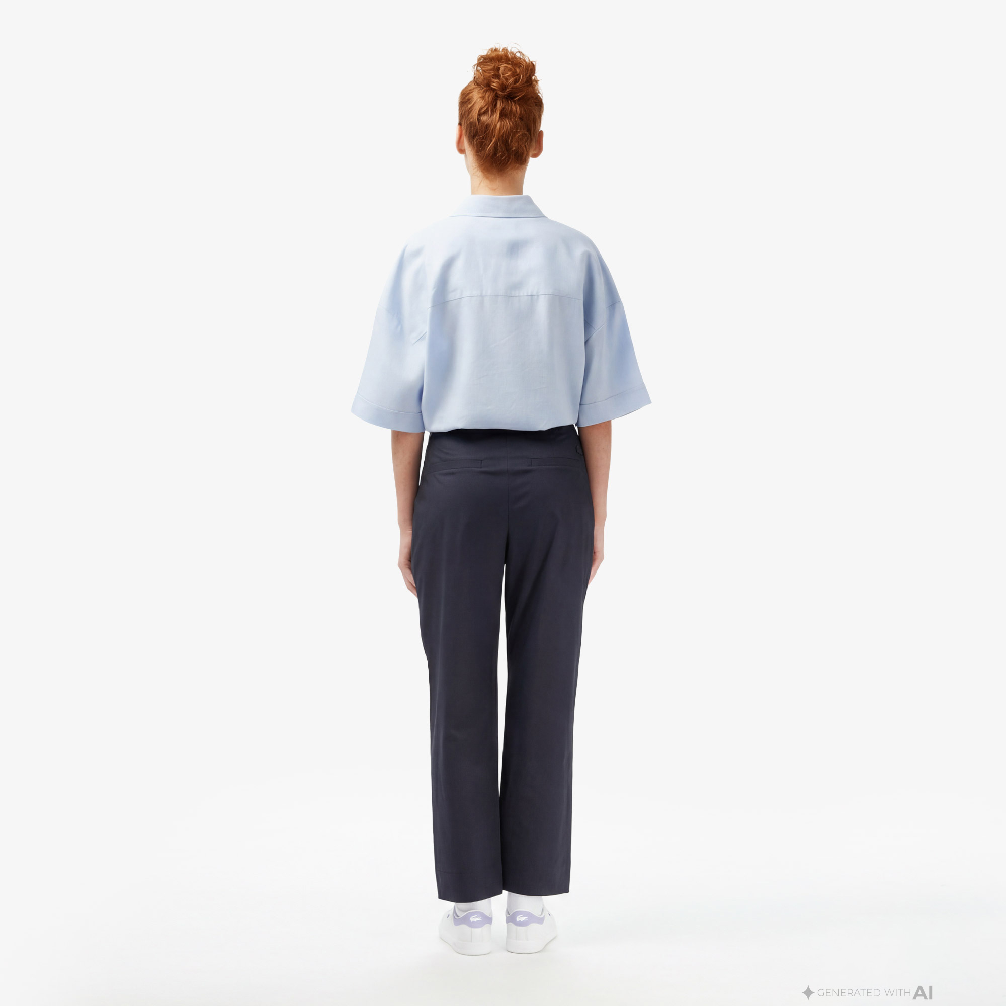 Lacoste Kadın Regular Fit Koyu Gri Pantolon görsel 3