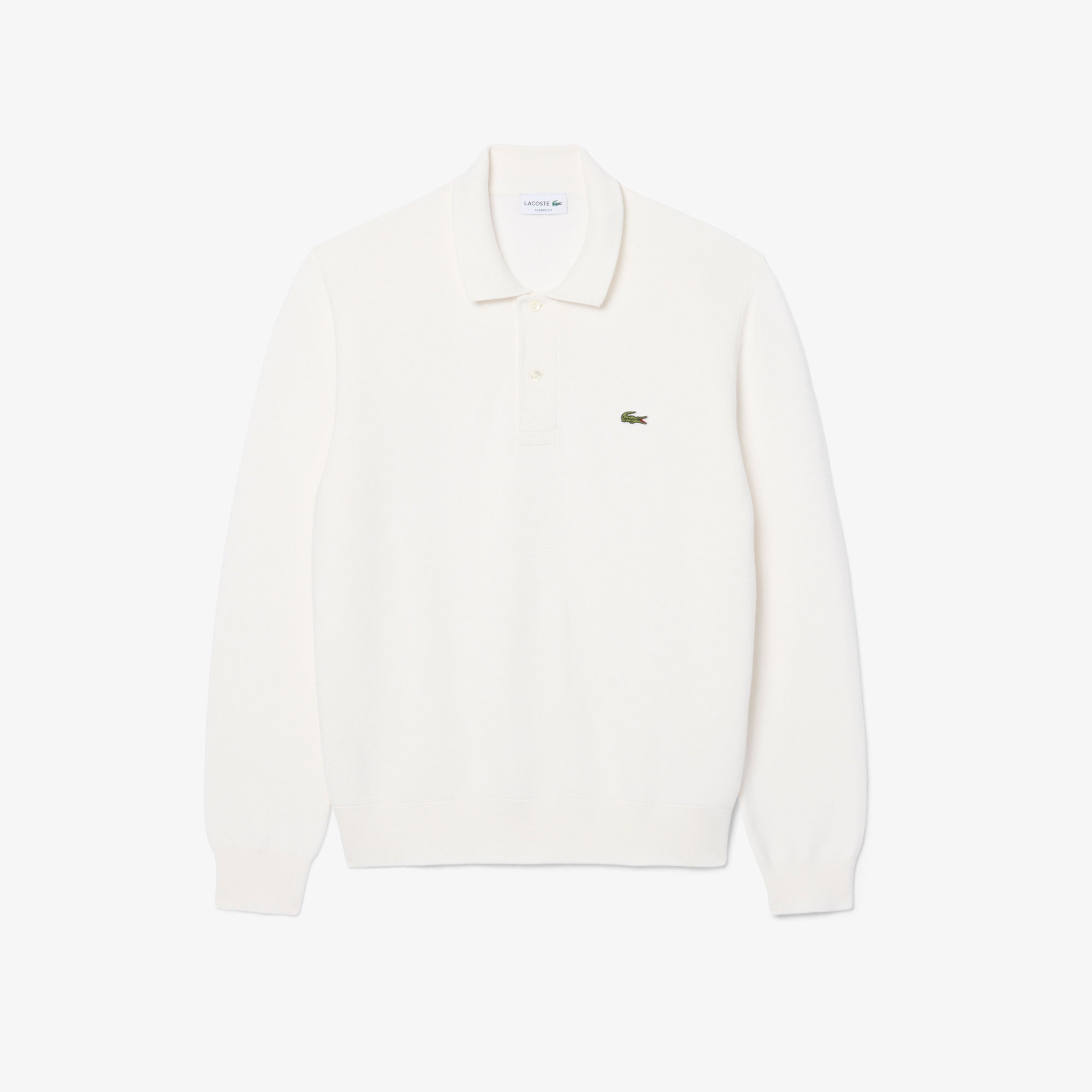Erkek Classic Fit Polo Yaka Beyaz Kazak Erkek Classic Fit Polo Yaka Beyaz Kazak