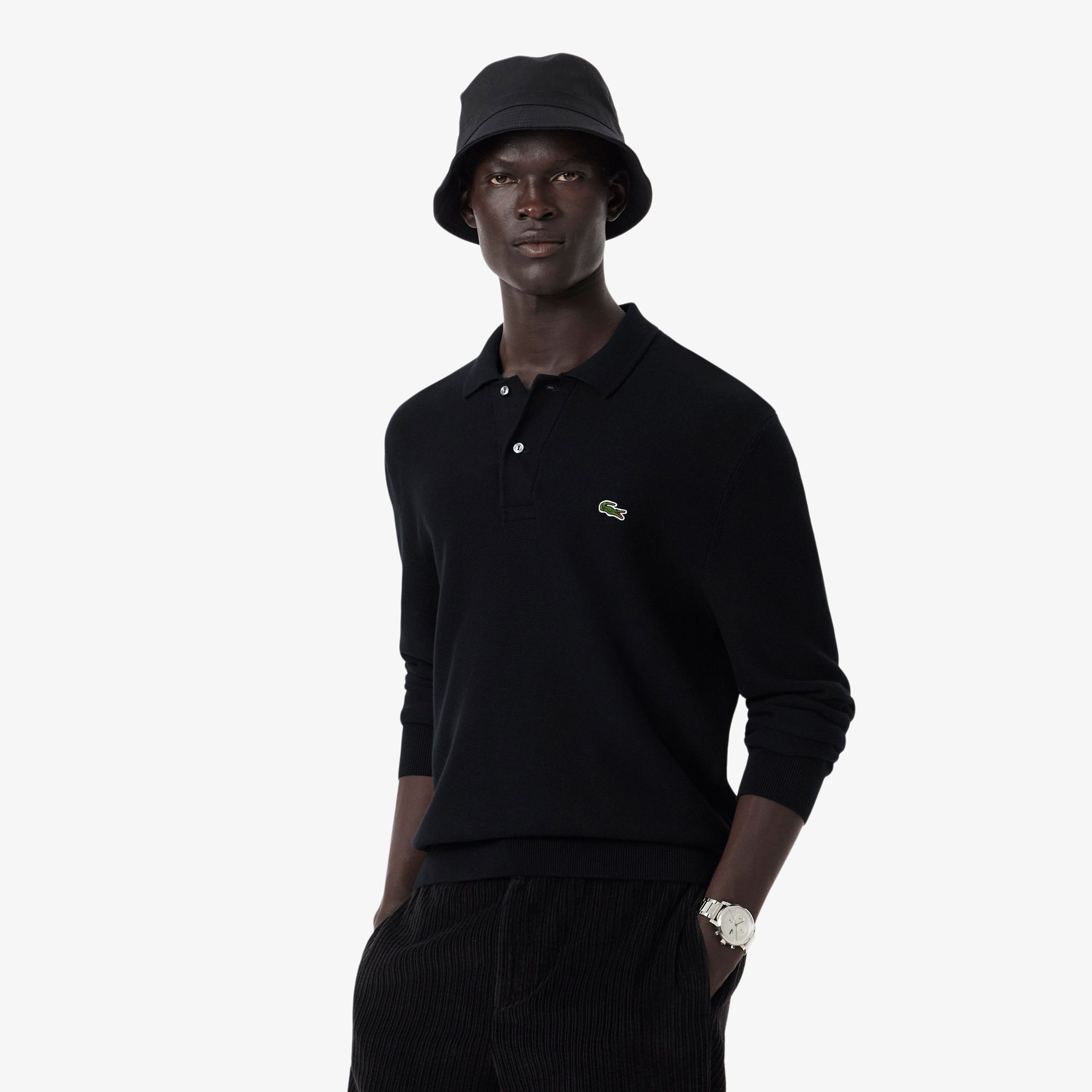 Erkek Classic Fit Polo Yaka Siyah Kazak Erkek Classic Fit Polo Yaka Siyah Kazak
