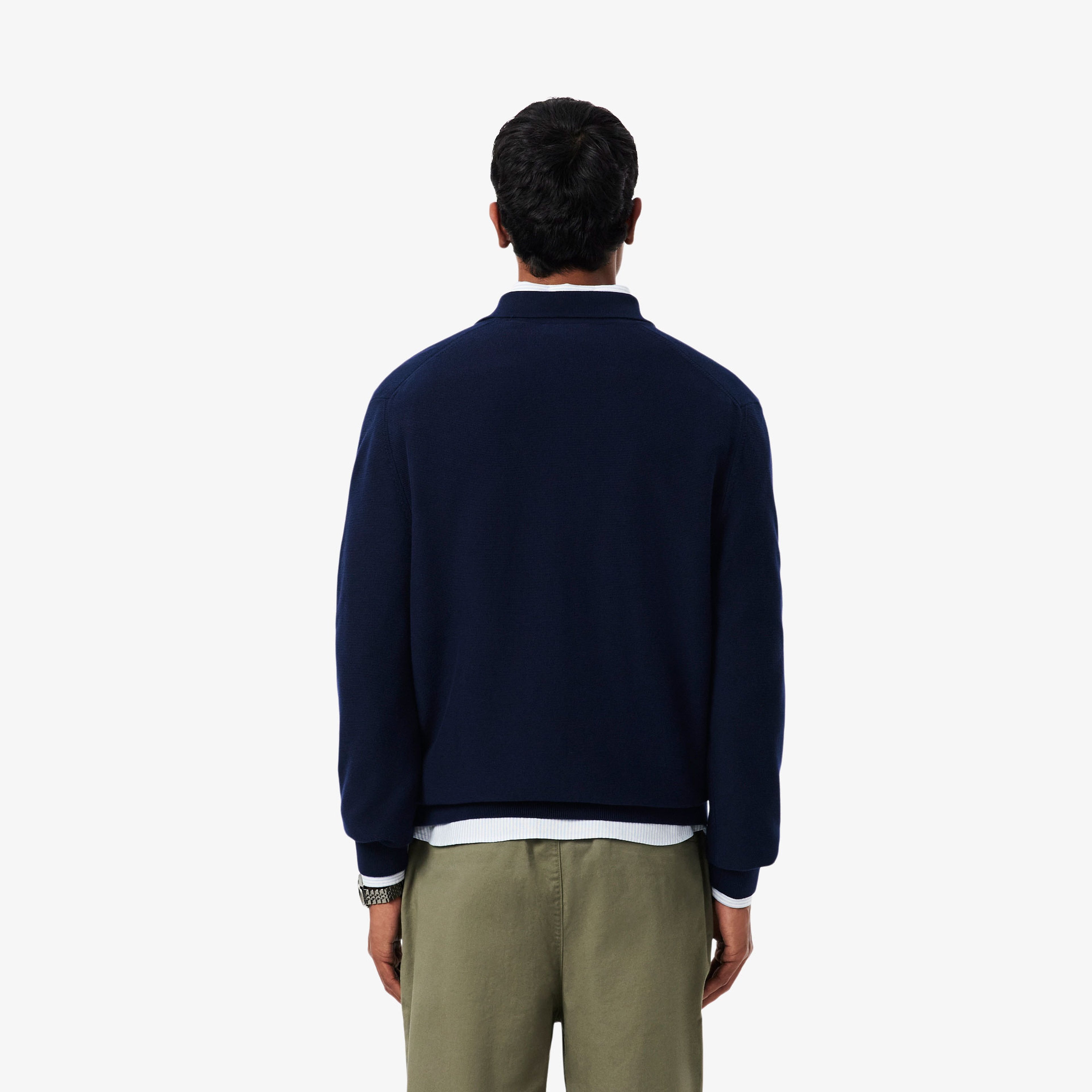 Erkek Classic Fit Polo Yaka Lacivert Kazak Erkek Classic Fit Polo Yaka Lacivert Kazak