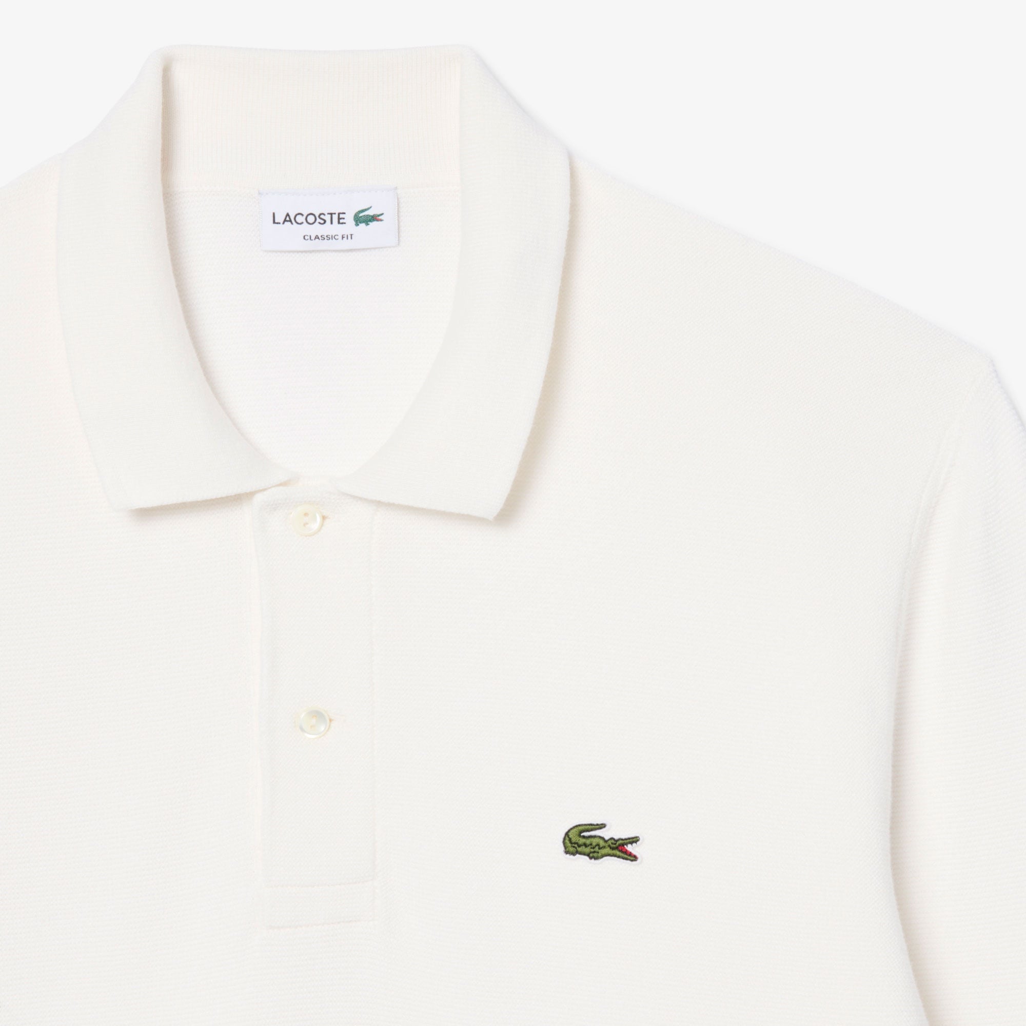 Erkek Classic Fit Polo Yaka Beyaz Kazak