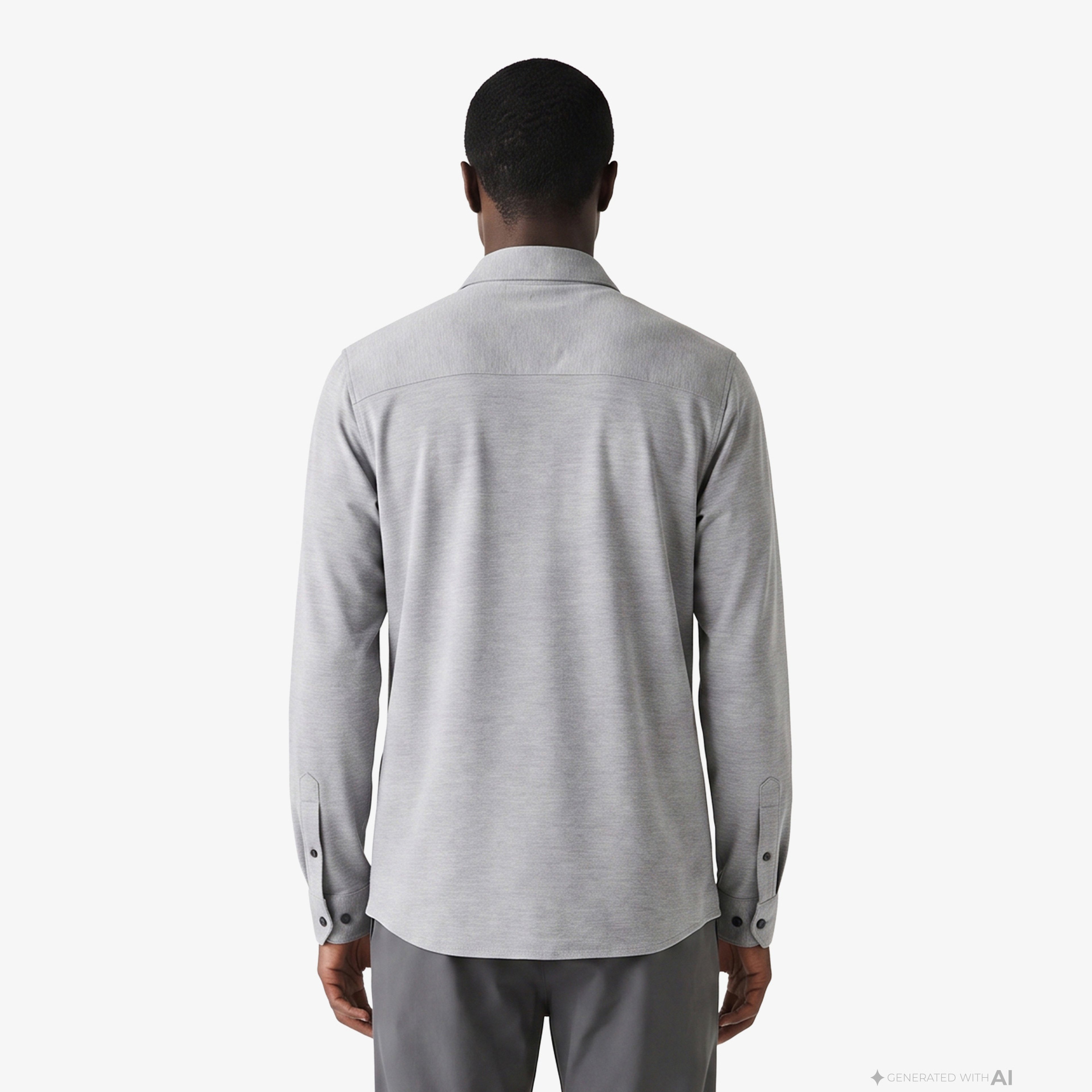 Erkek Slim Fit Gri Gömlek
