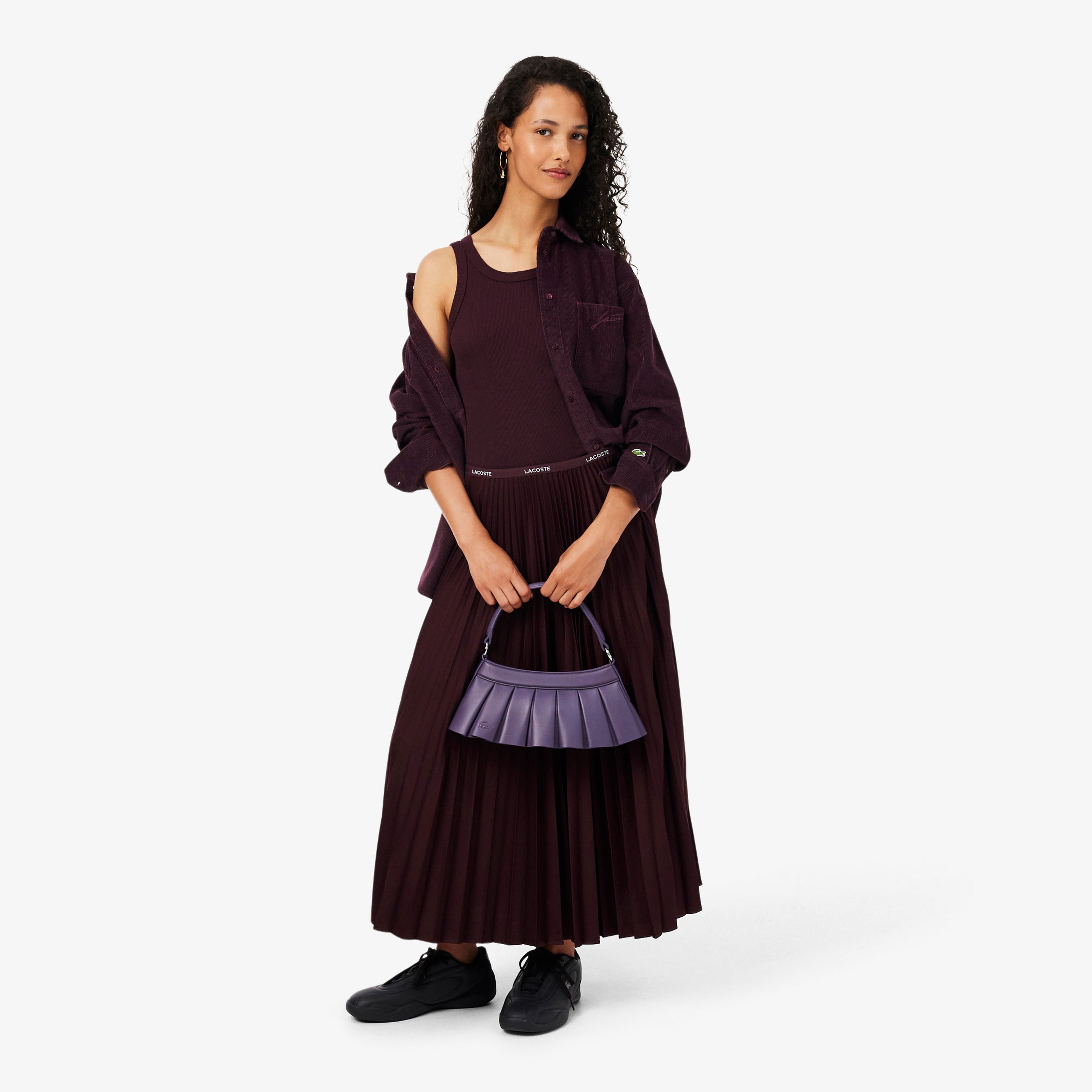 Kadın Oversize Fit Kadife Bordo Gömlek Kadın Oversize Fit Kadife Bordo Gömlek