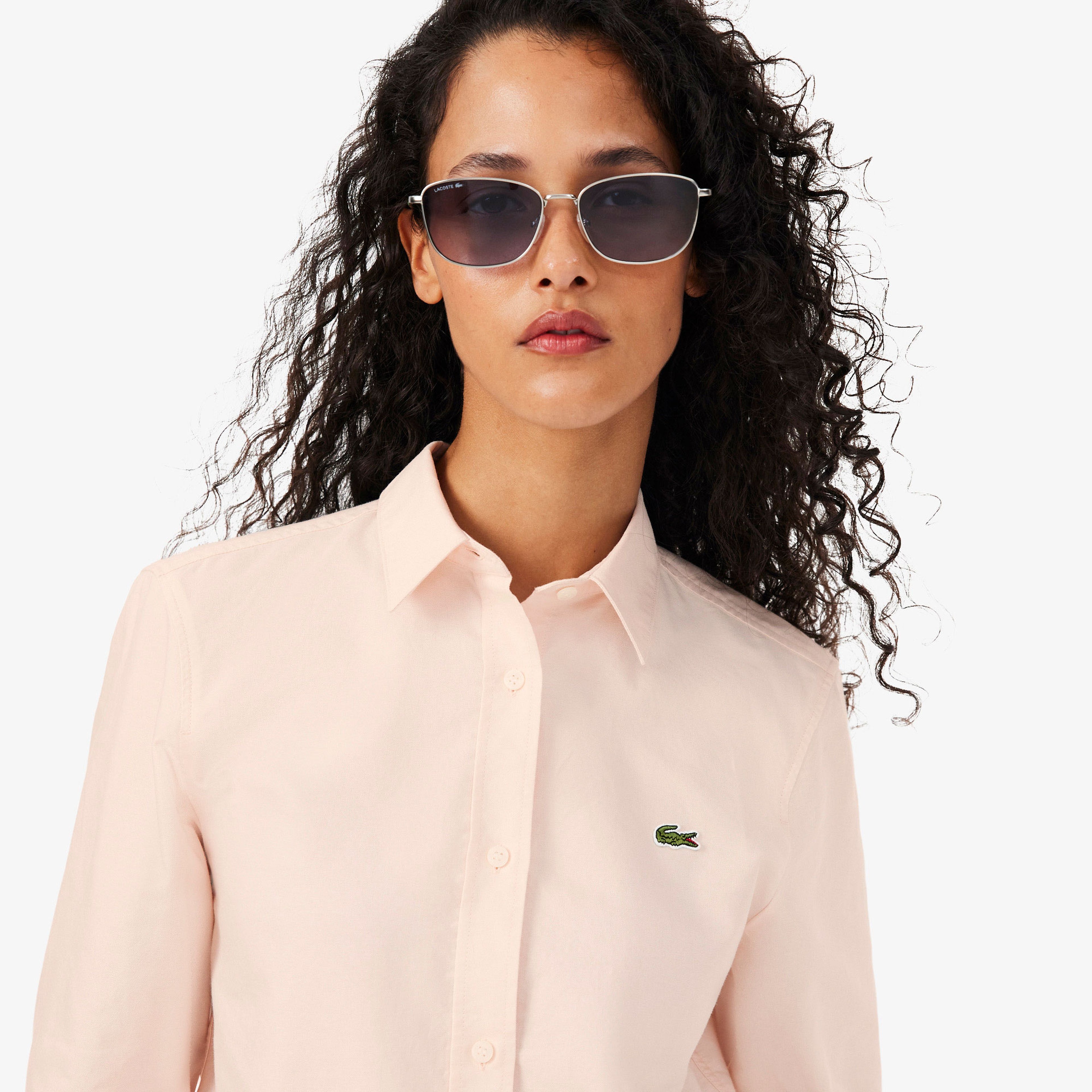 Kadın Regular Fit Açık Pembe Oxford Gömlek Kadın Regular Fit Açık Pembe Oxford Gömlek