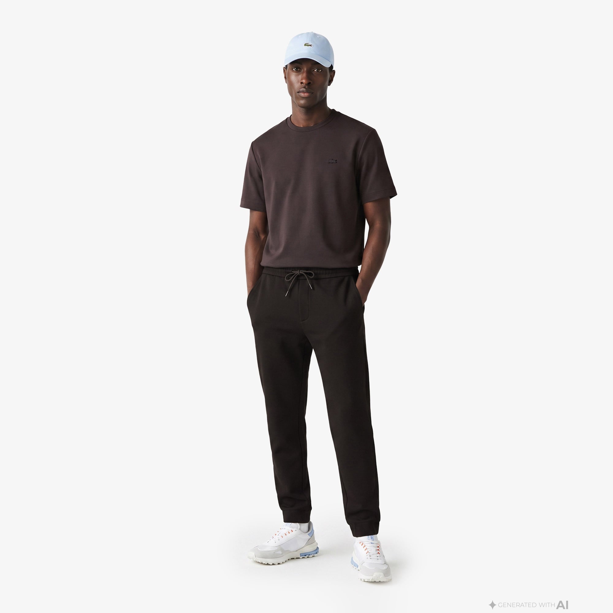 Erkek Tapered Fit Kahverengi Pantolon