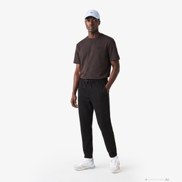 Erkek Oversize Fit Bisiklet Yaka Kahverengi T-Shirt Kahverengi