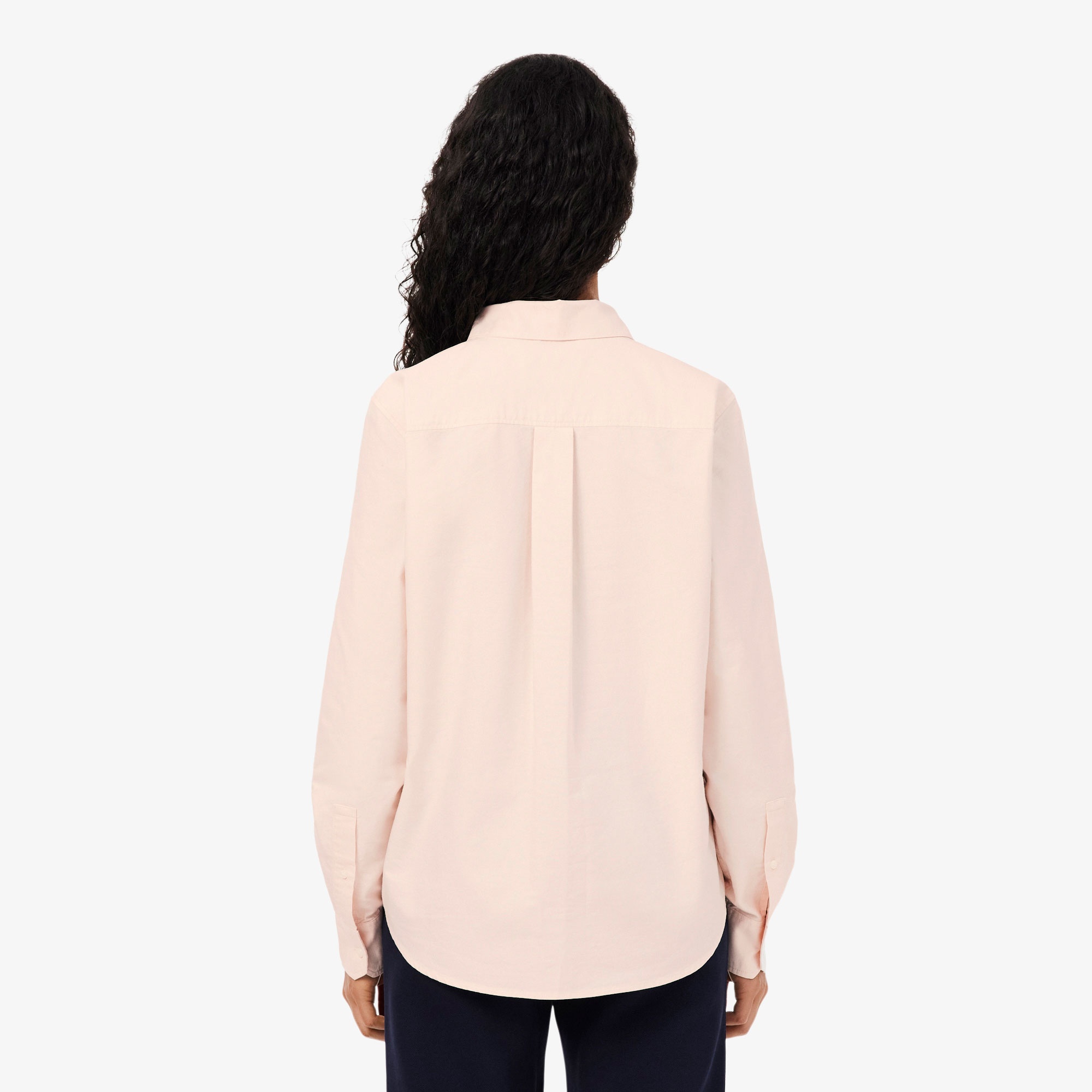 Kadın Regular Fit Açık Pembe Oxford Gömlek