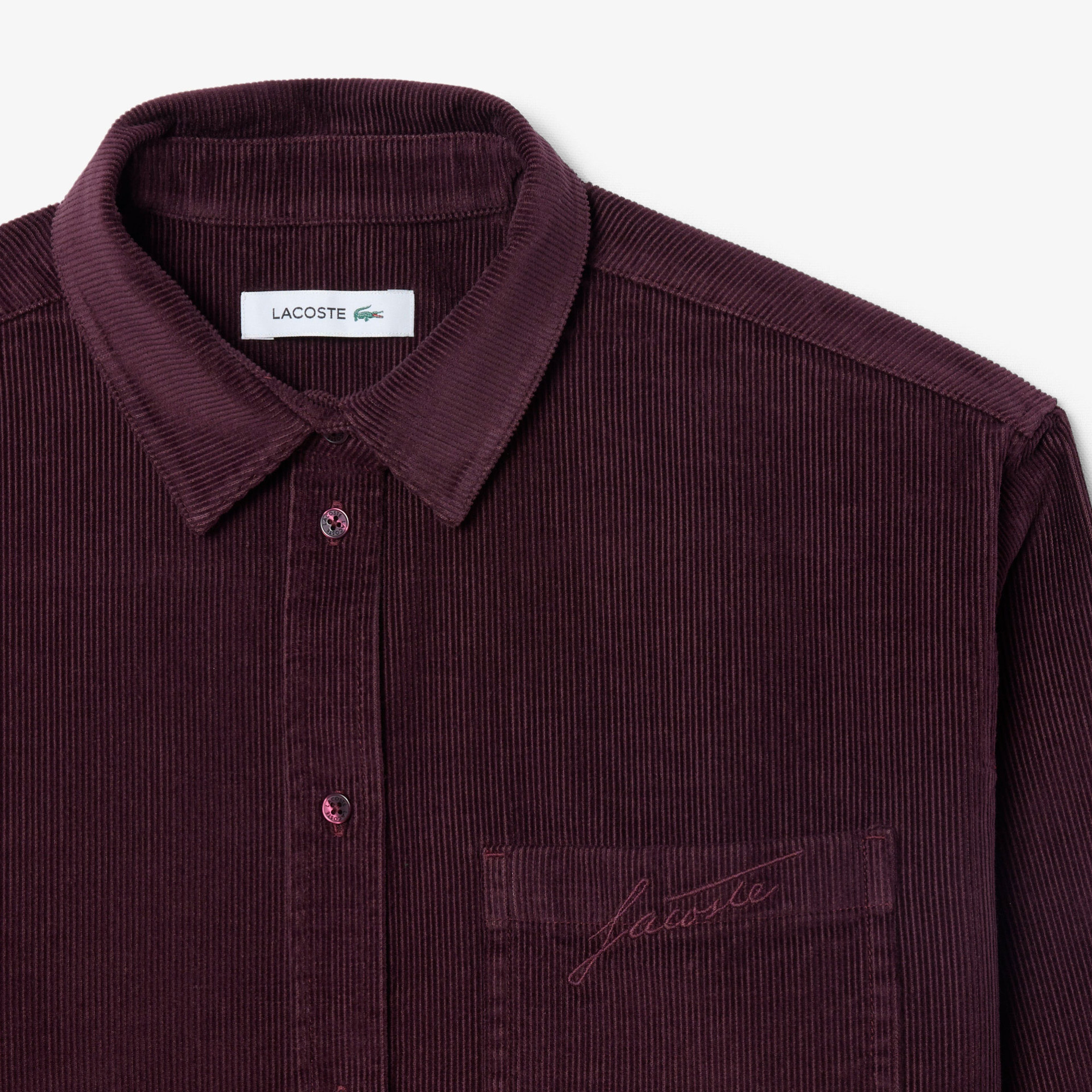 Kadın Oversize Fit Kadife Bordo Gömlek Kadın Oversize Fit Kadife Bordo Gömlek