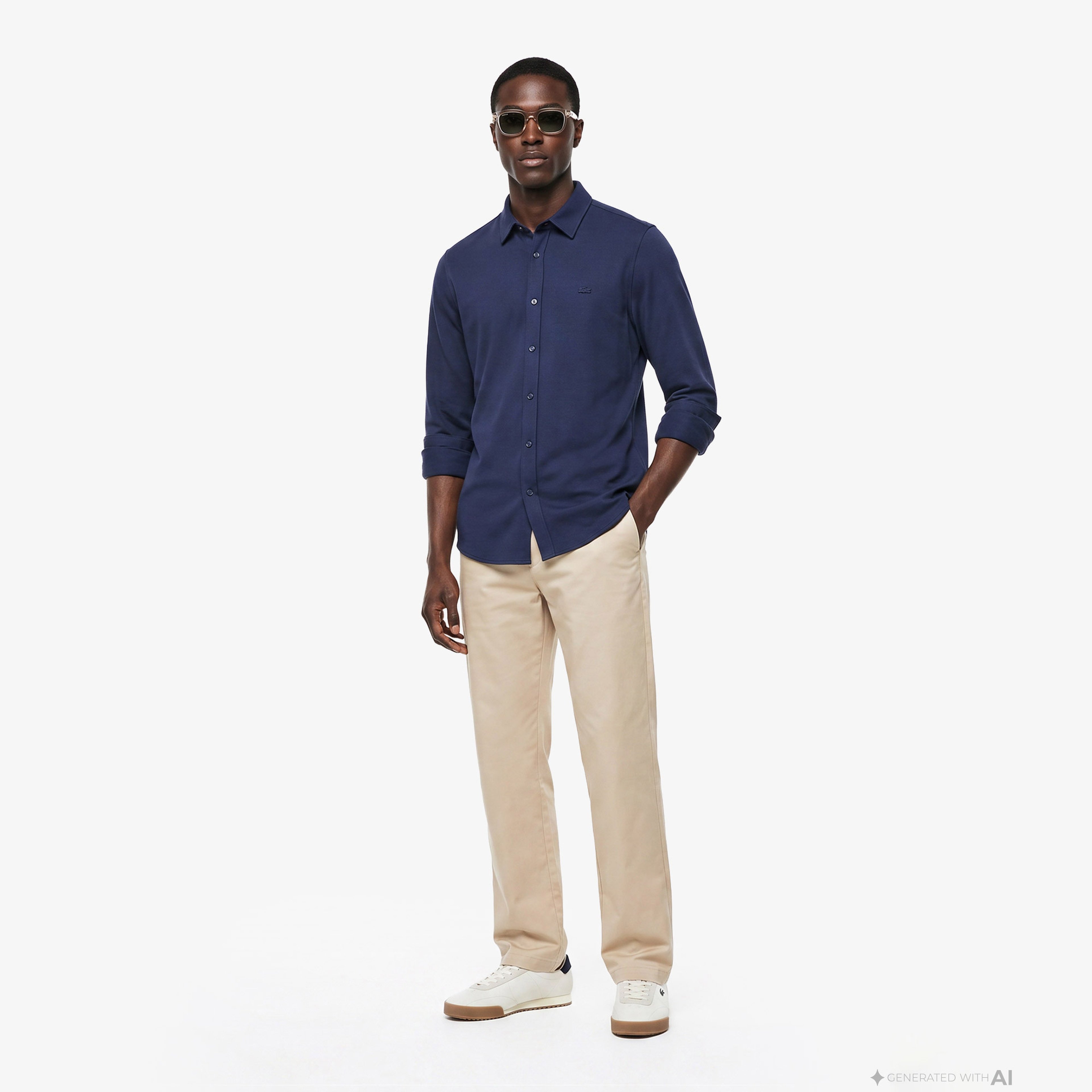 Erkek Slim Fit Lacivert Gömlek Erkek Slim Fit Lacivert Gömlek