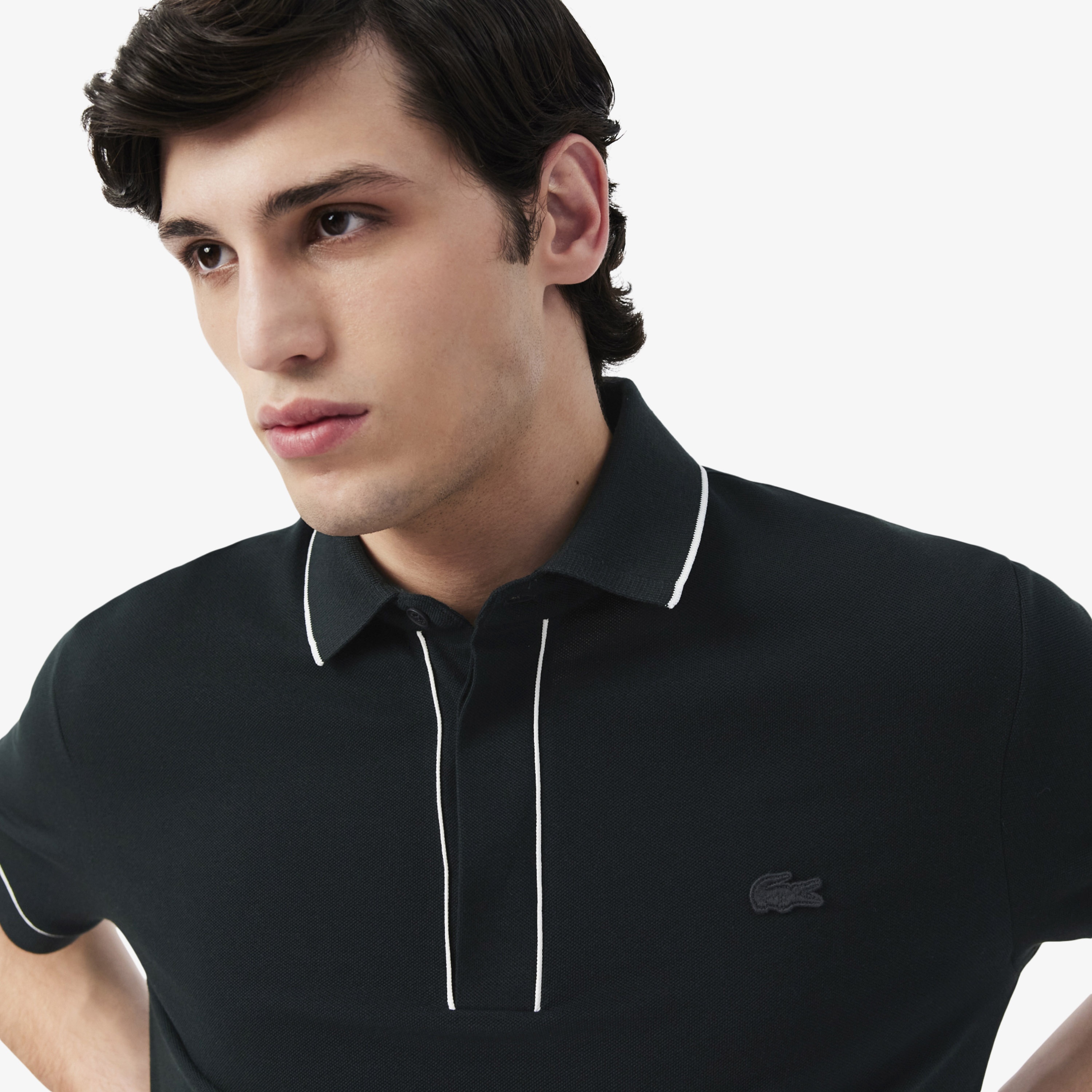 Erkek Regular Fit Organik Pamuk Koyu Yeşil Paris Polo